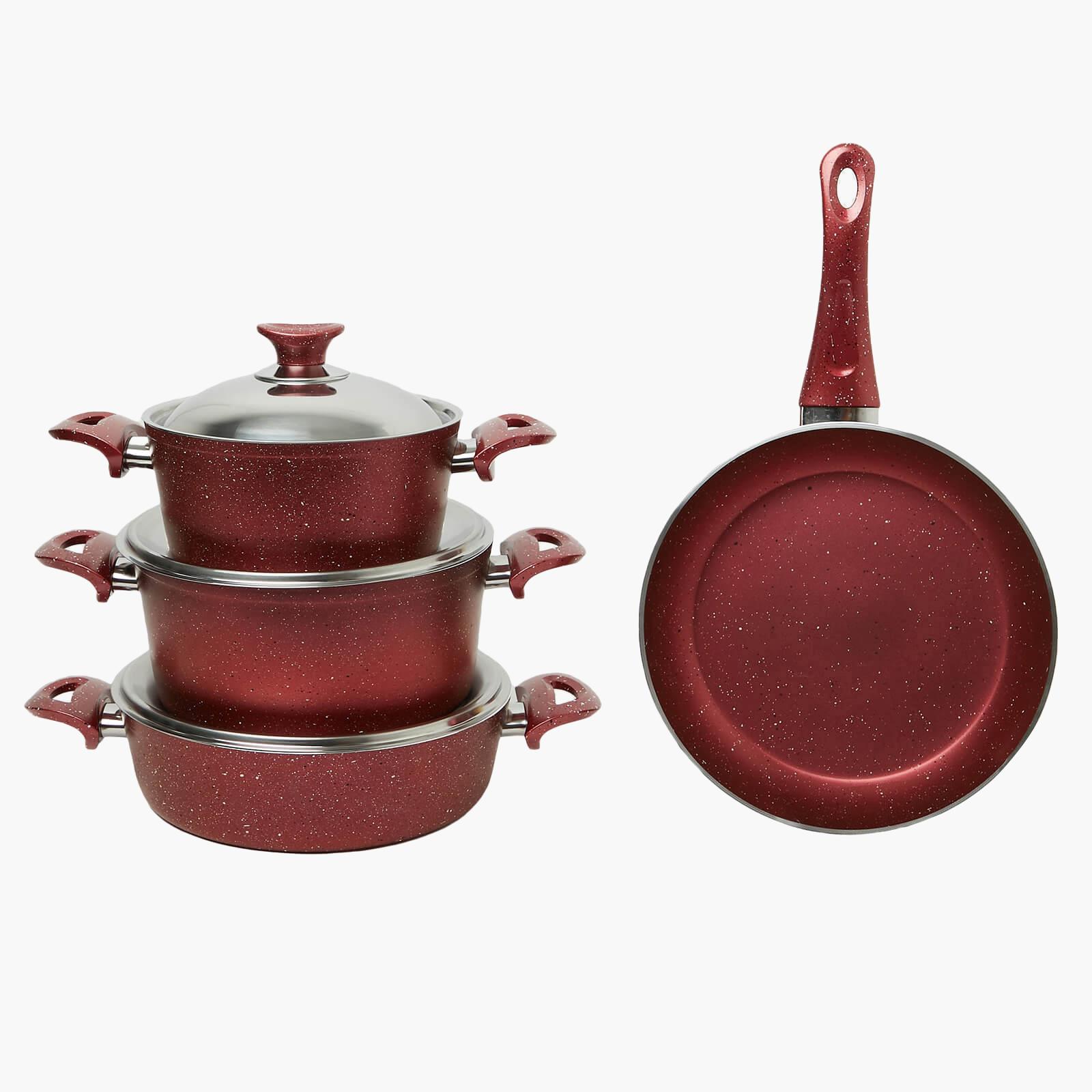 Turkish Granite 7-Piece Cookware Set with Steel Lid-household-kitchen-cookware-cookwareandsets-image-1