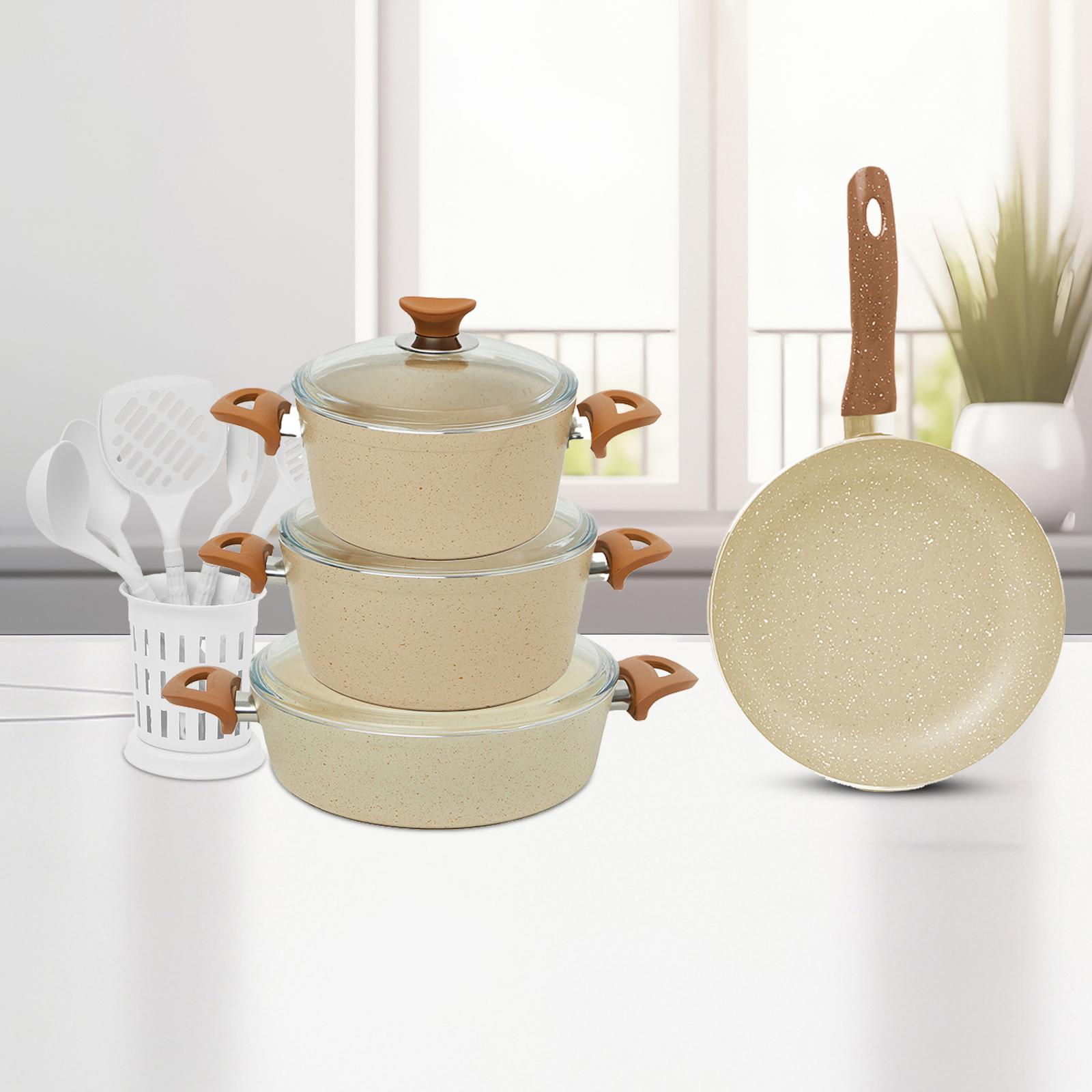 Turkish Granite 13-Piece Cookware Set with Pyrex Lid-household-kitchen-cookware-cookwareandsets-image-1