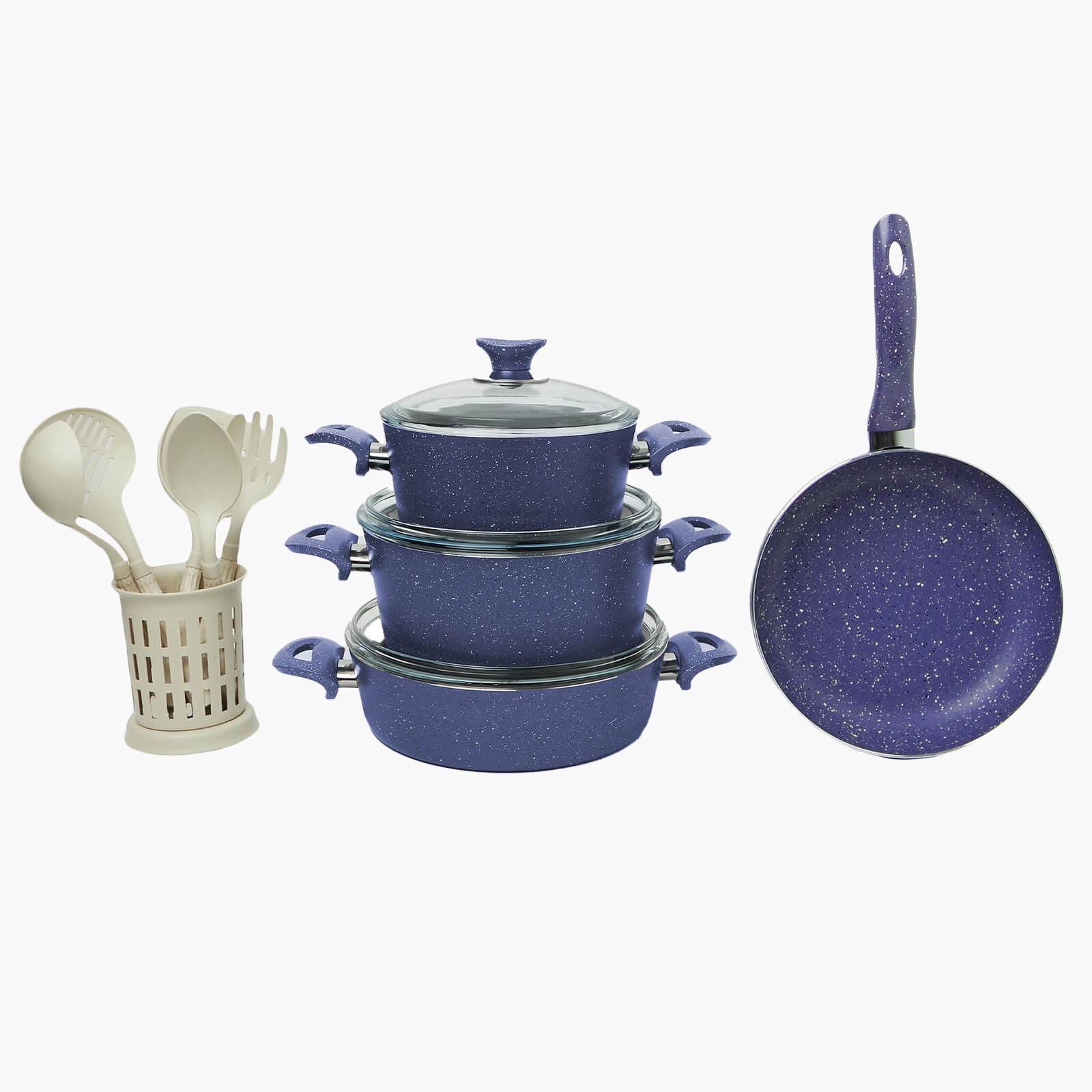 Turkish Granite 13-Piece Cookware Set with Pyrex Lid-household-kitchen-cookware-cookwareandsets-image-1