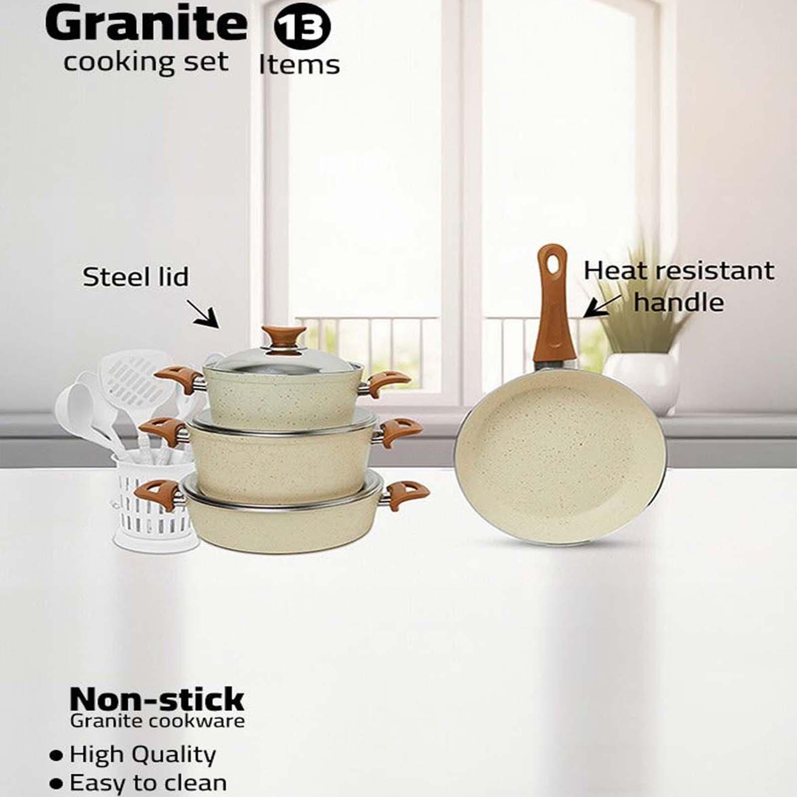 Turkish Granite 13-Piece Cookware Set with Steel Lid-household-kitchen-cookware-cookwareandsets-image-1