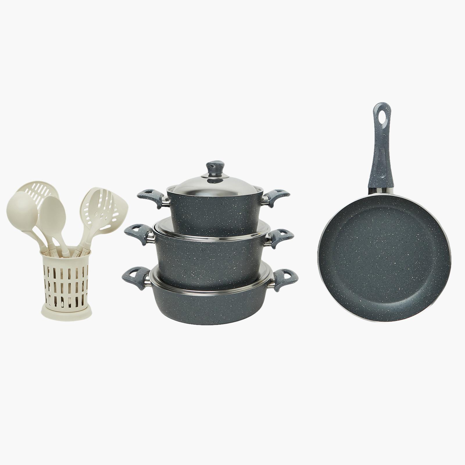 Turkish Granite 13-Piece Cookware Set with Steel Lid-household-kitchen-cookware-cookwareandsets-image-1