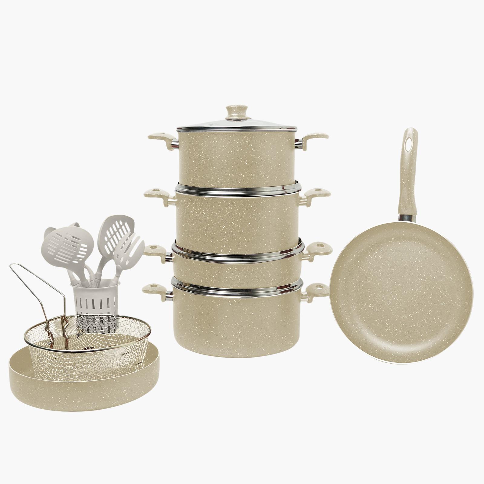 Kunzita Home Napoli 18-Piece Turkish Granite Cookware Set-household-kitchen-cookware-cookwareandsets-image-2