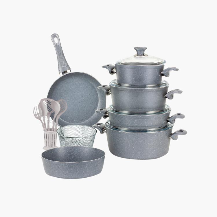 Turkish Granite 18-Piece Cookware Set with Pyrex Lid-household-kitchen-cookware-cookwareandsets-image-2