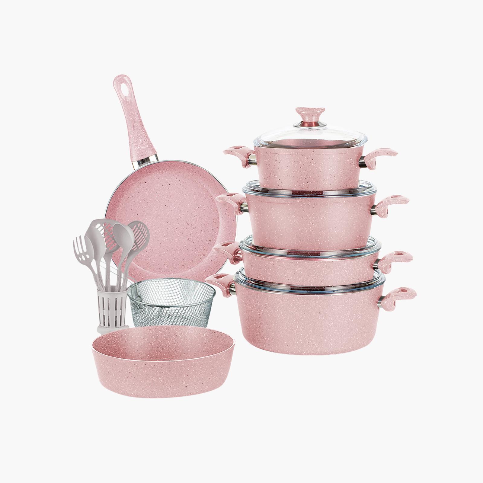 Turkish Granite 18-Piece Cookware Set with Pyrex Lid-household-kitchen-cookware-cookwareandsets-image-1