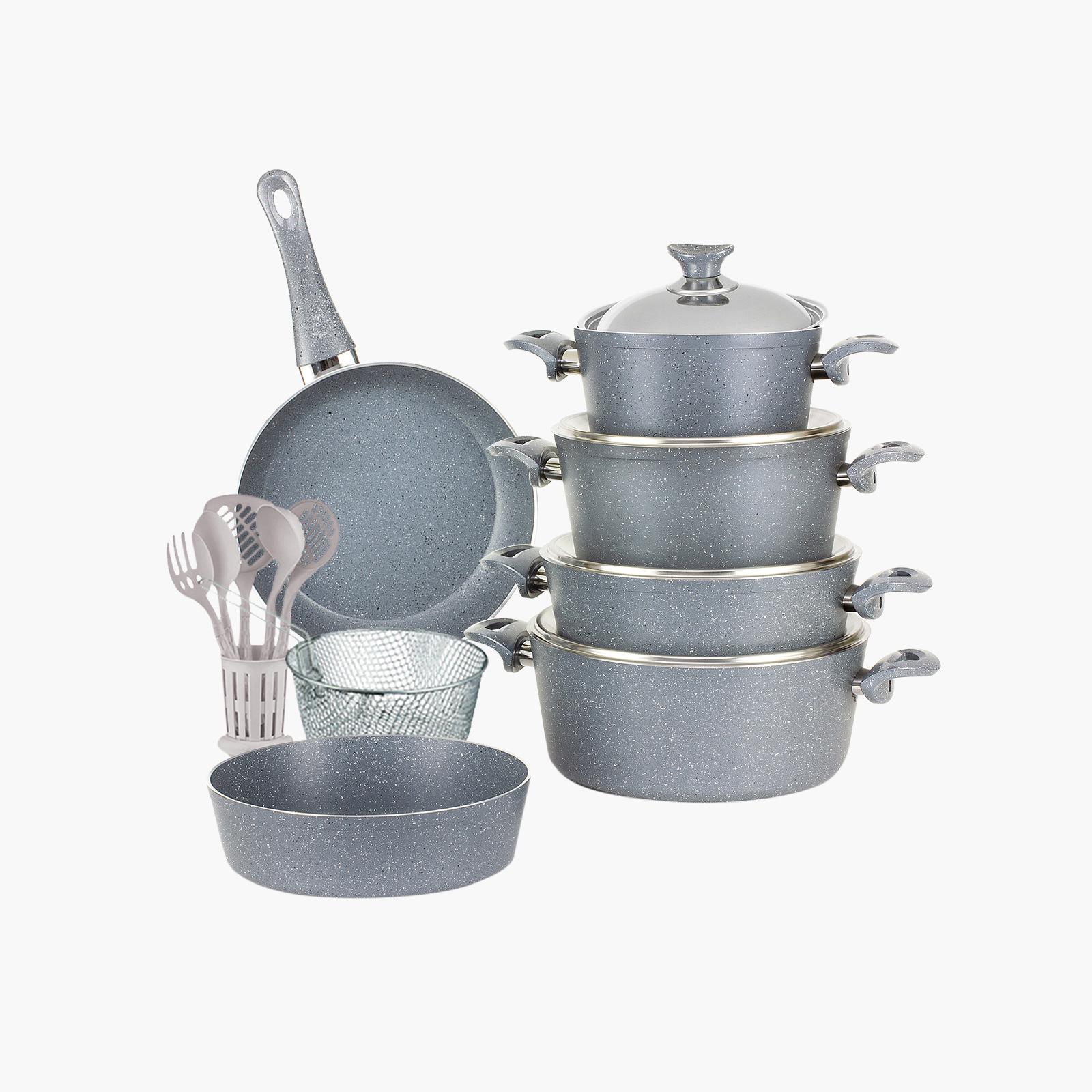 Kunzita Home Napoli 18-Piece Turkish Granite Cookware Set-household-kitchen-cookware-cookwareandsets-image-2