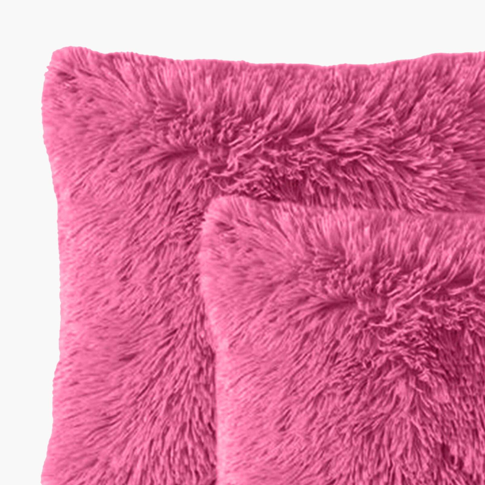 Decorative 2-Piece Faux Fur Cushion Set - 45x45 cms-household-cushionsandthrows-filledcushions-decorativecushions-image-2