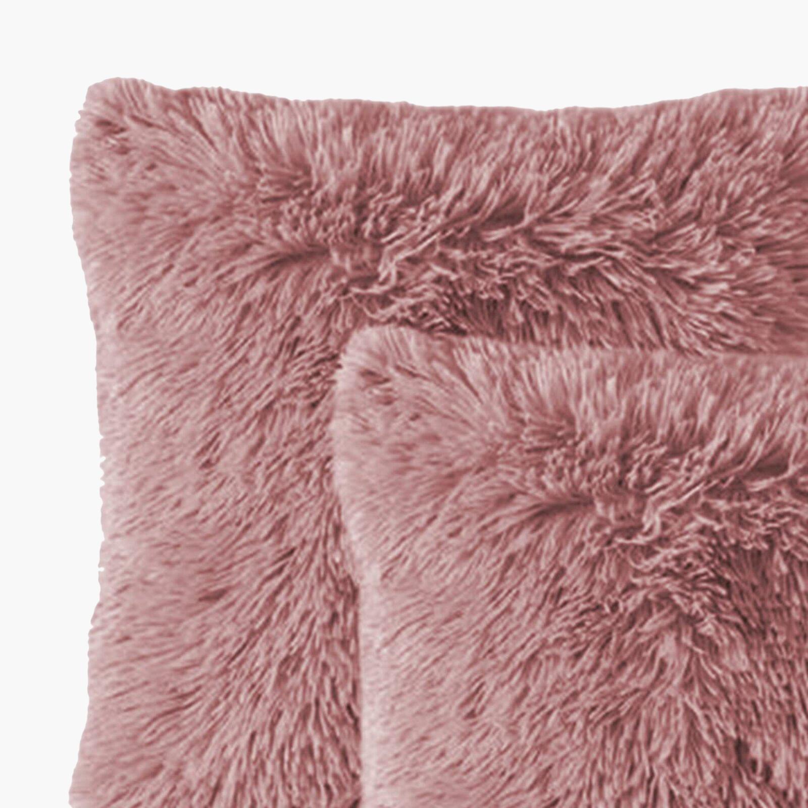 Solid 2-Piece Fur Decorative Cushion Set - 65x65 cms-household-cushionsandthrows-filledcushions-decorativecushions-image-2