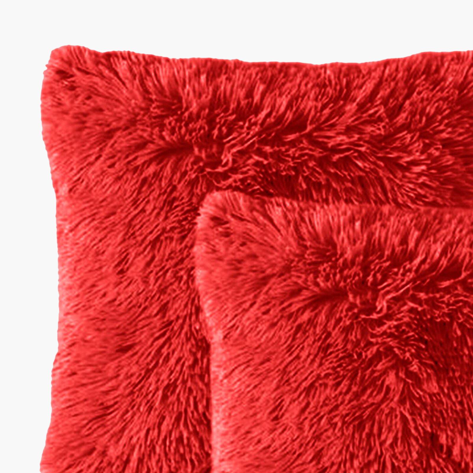 Solid 2-Piece Fur Decorative Cushion Set - 65x65 cms-household-cushionsandthrows-filledcushions-decorativecushions-image-2