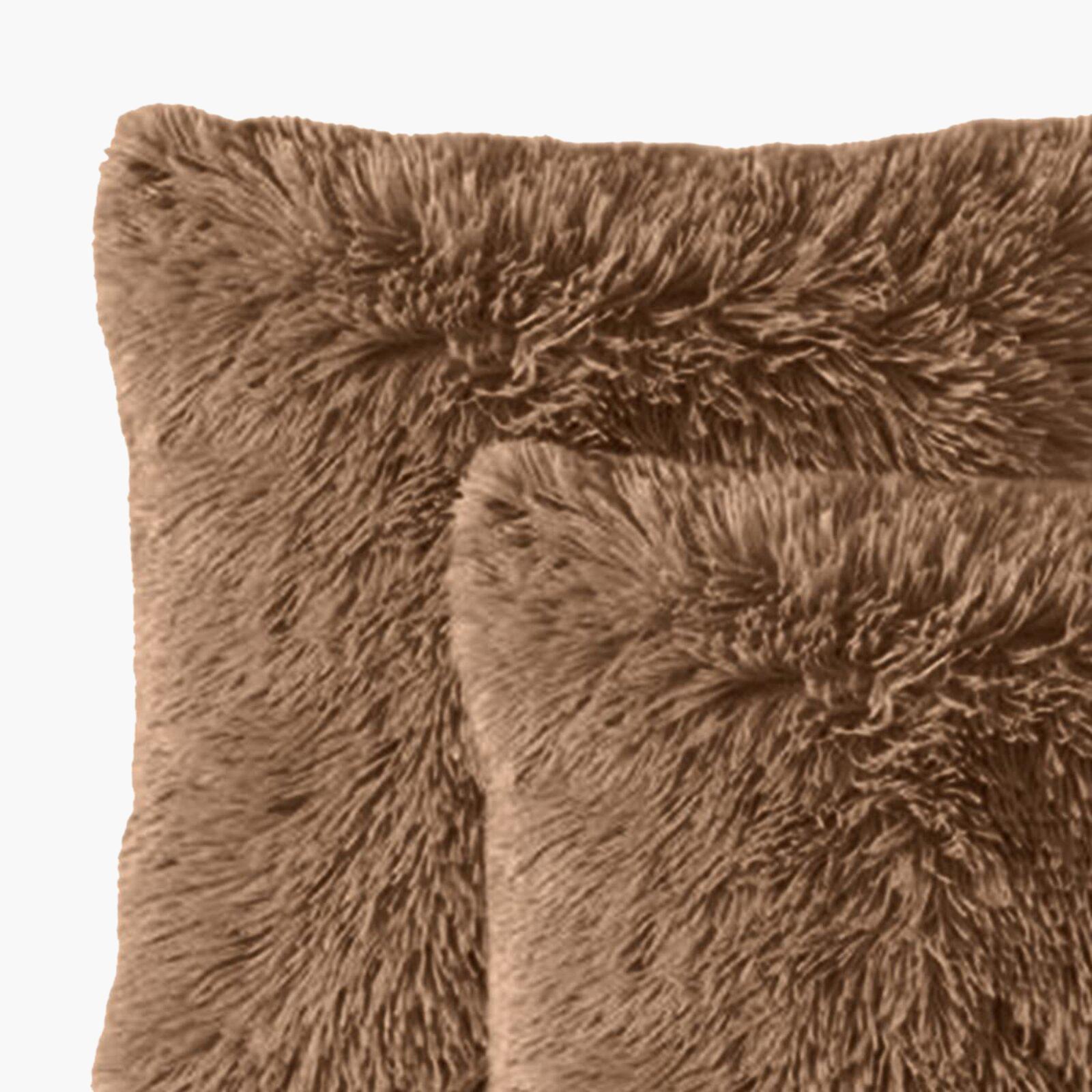 Decorative 2-Piece Faux Fur Cushion Set - 65x65 cms-household-cushionsandthrows-filledcushions-decorativecushions-image-2