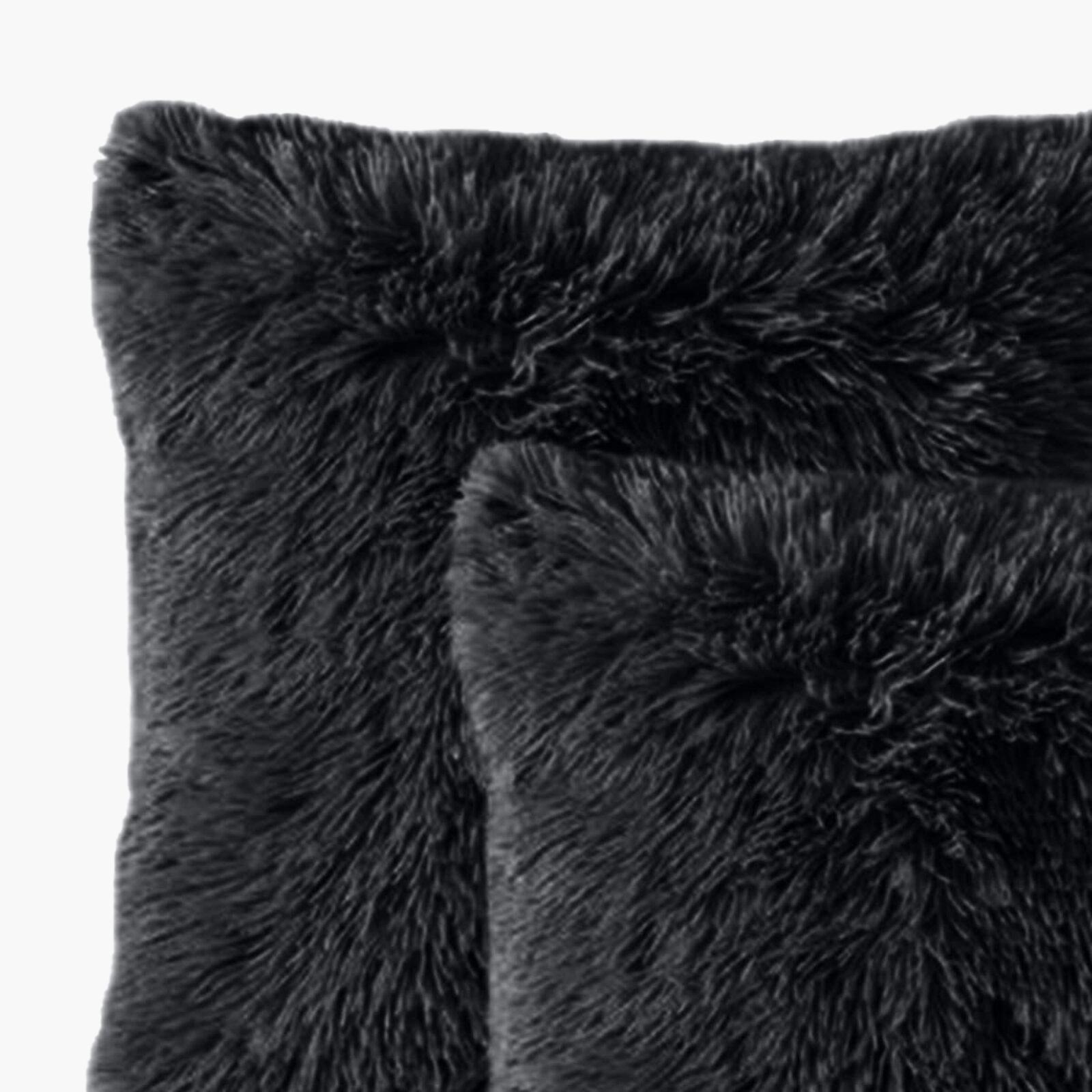 Decorative 2-Piece Faux Fur Filled Cushion Set - 65x65 cms-household-cushionsandthrows-filledcushions-decorativecushions-image-2