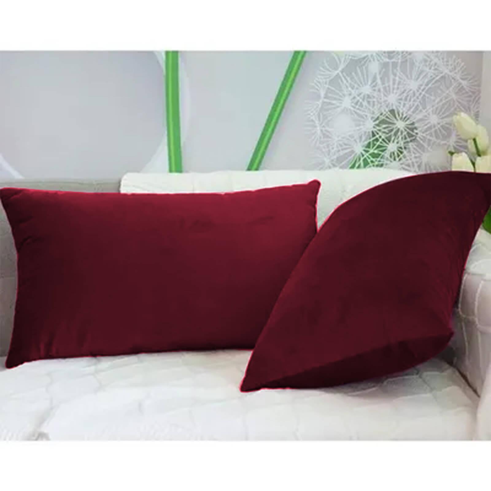 Velvet 2-Piece Filled Cushion Set - 50x30 cms-household-cushionsandthrows-filledcushions-decorativecushions-image-3