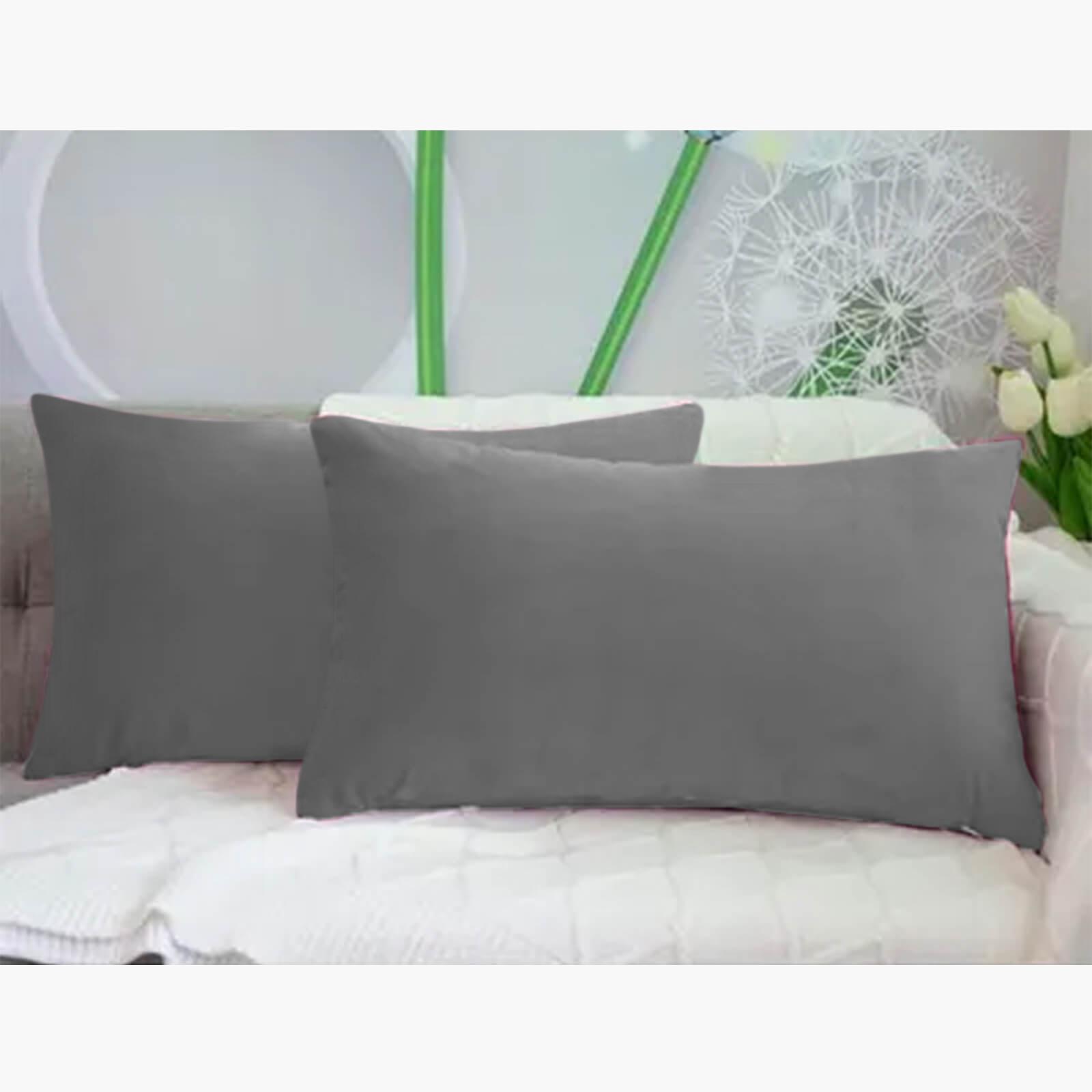Velvet 2-Piece Filled Cushion Set - 50x30 cms-household-cushionsandthrows-filledcushions-decorativecushions-image-1