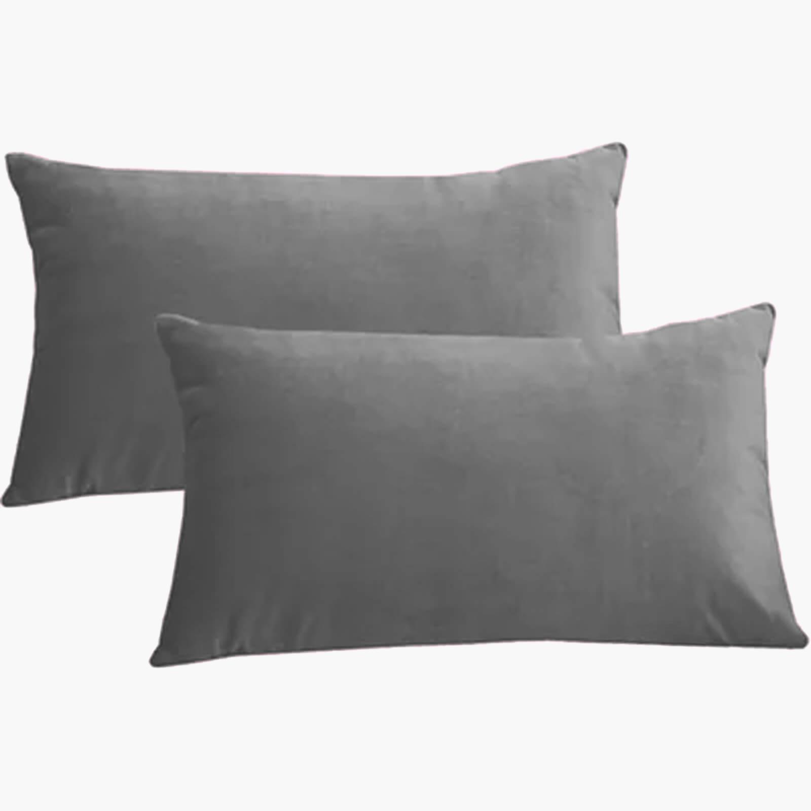 Velvet 2-Piece Filled Cushion Set - 50x30 cms-household-cushionsandthrows-filledcushions-decorativecushions-image-2