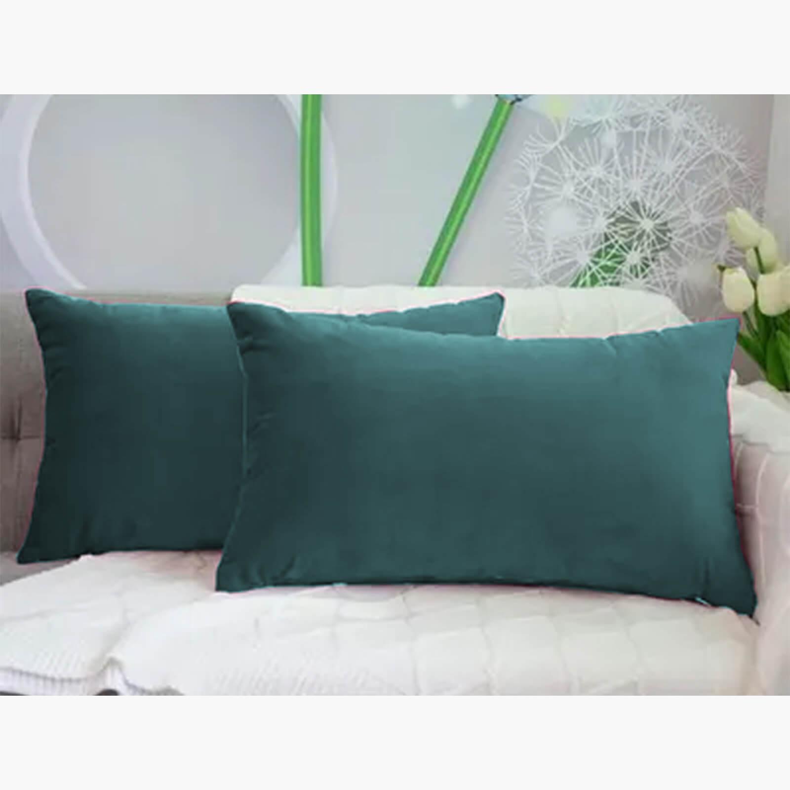 Velvet 2-Piece Filled Cushion Set - 50x30 cms-household-cushionsandthrows-filledcushions-decorativecushions-image-1