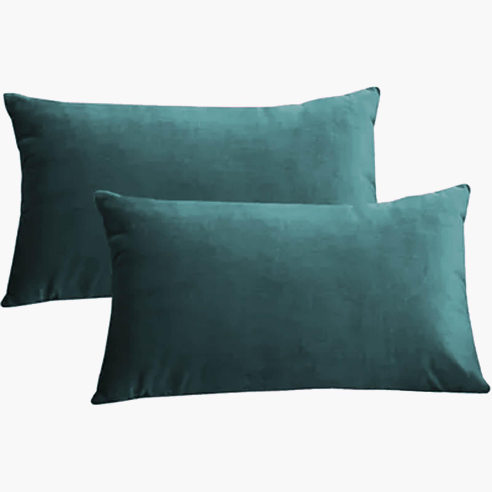 Velvet 2-Piece Filled Cushion Set - 50x30 cms-household-cushionsandthrows-filledcushions-decorativecushions-image-2
