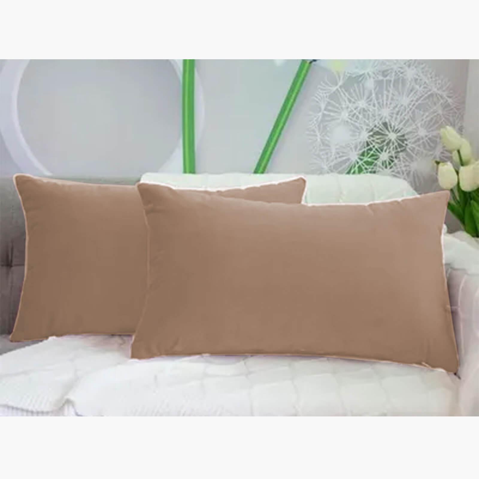 Velvet 2-Piece Filled Cushion Set - 50x30 cms-household-cushionsandthrows-filledcushions-decorativecushions-image-1