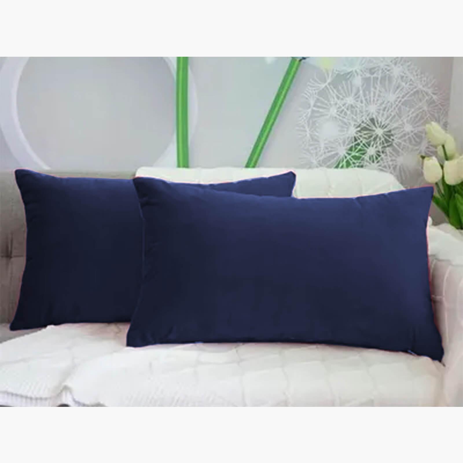 Velvet 2-Piece Filled Cushion Set - 50x30 cms-household-cushionsandthrows-filledcushions-decorativecushions-image-1