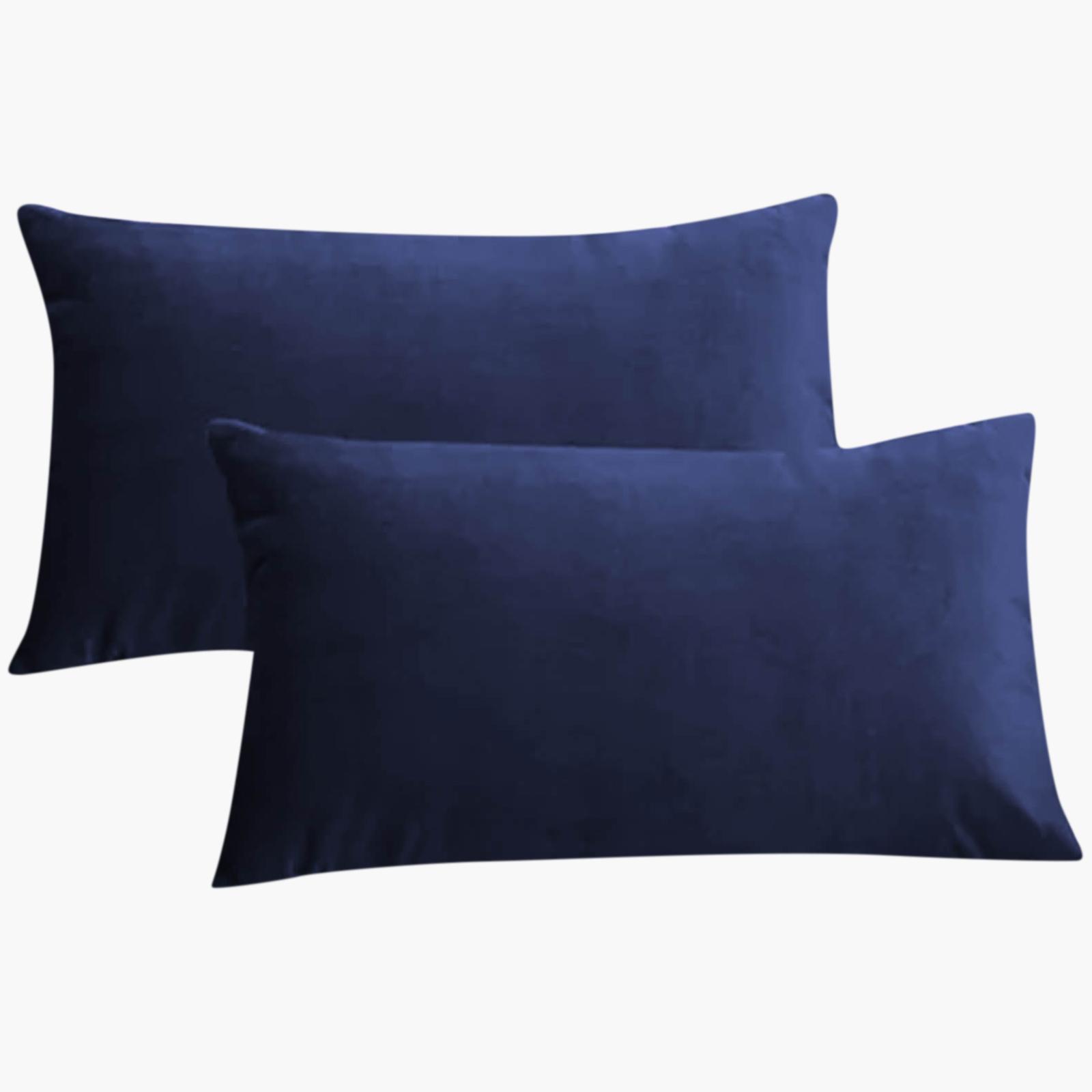 Velvet 2-Piece Filled Cushion Set - 50x30 cms-household-cushionsandthrows-filledcushions-decorativecushions-image-2