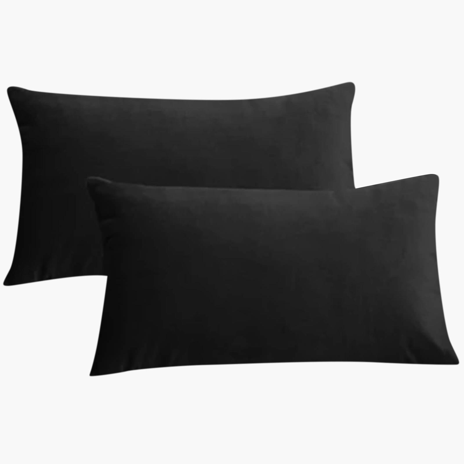 Velvet 2-Piece Filled Cushion Set - 50x30 cms-household-cushionsandthrows-filledcushions-decorativecushions-image-2