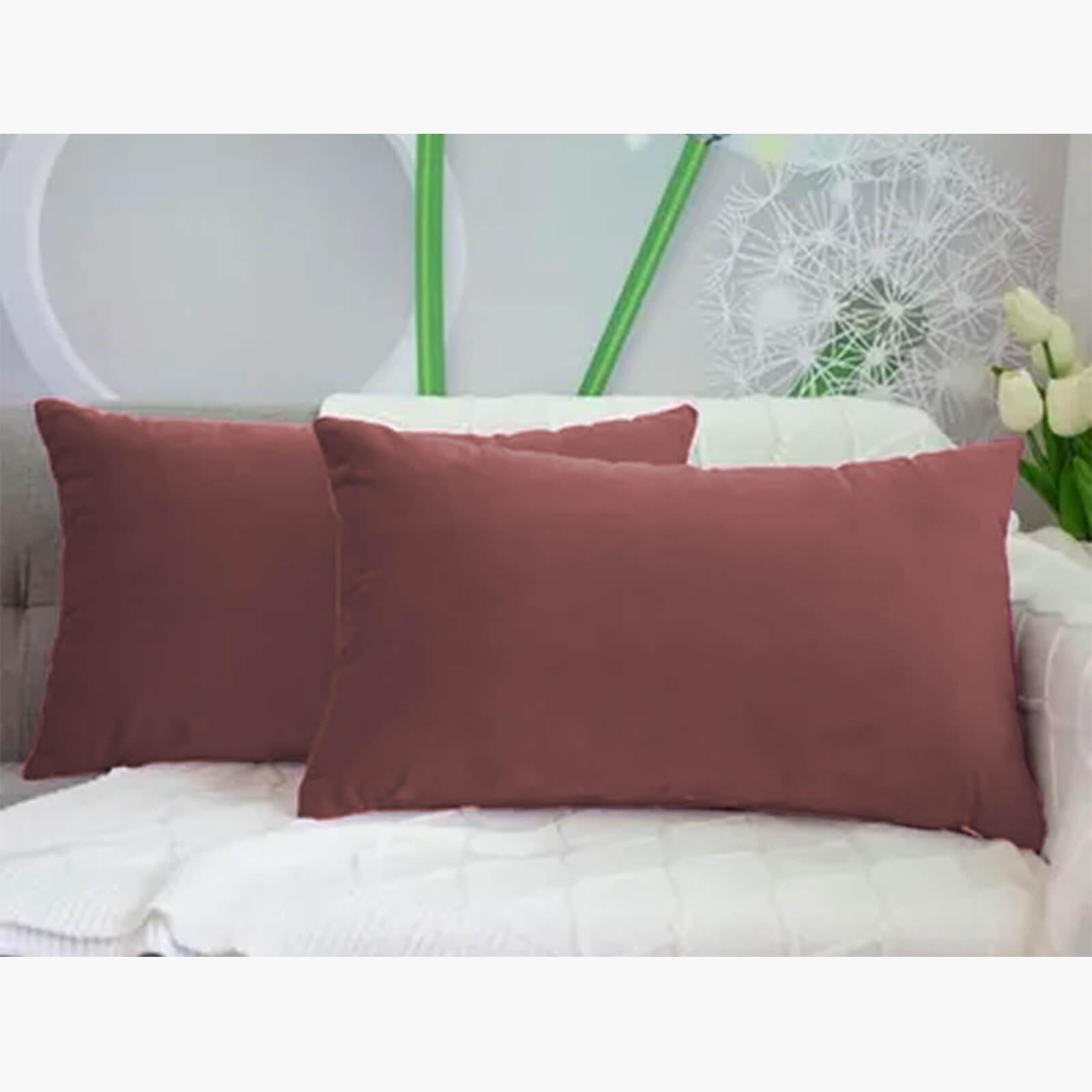 Velvet 2-Piece Filled Cushion Set - 50x30 cms-household-cushionsandthrows-filledcushions-decorativecushions-image-1
