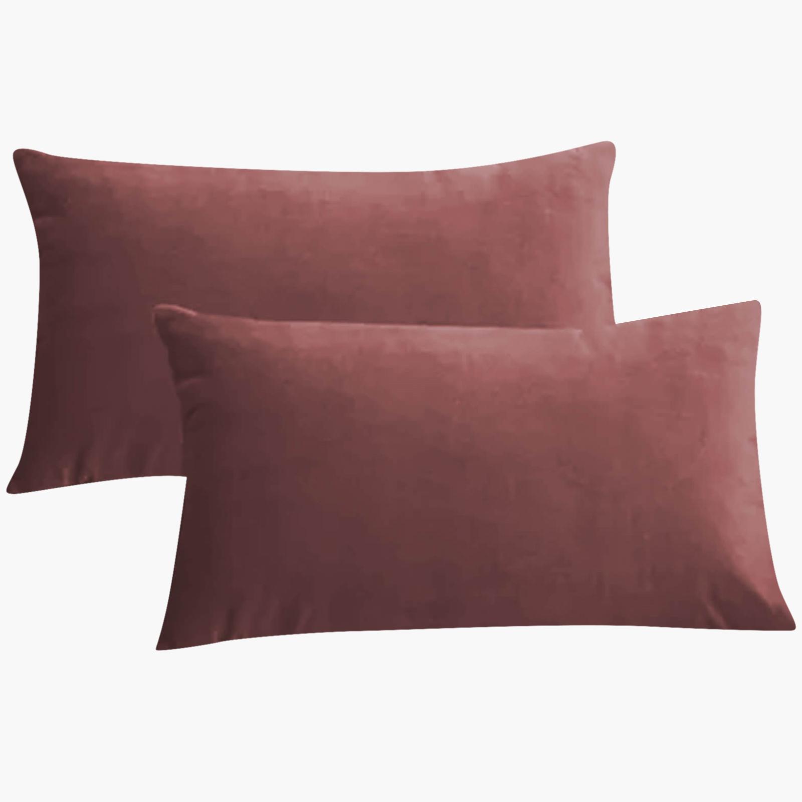Velvet 2-Piece Filled Cushion Set - 50x30 cms-household-cushionsandthrows-filledcushions-decorativecushions-image-2