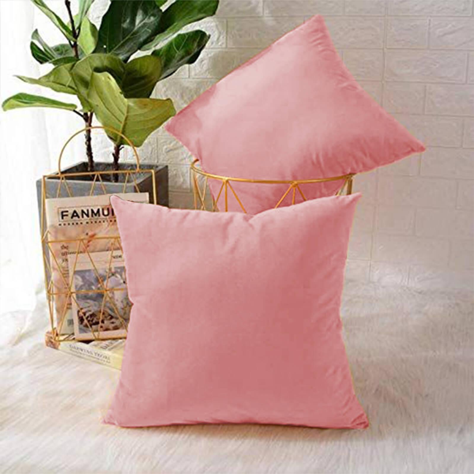 Velvet 2-Piece Filled Cushion Set - 45x45 cms-household-cushionsandthrows-filledcushions-decorativecushions-image-1