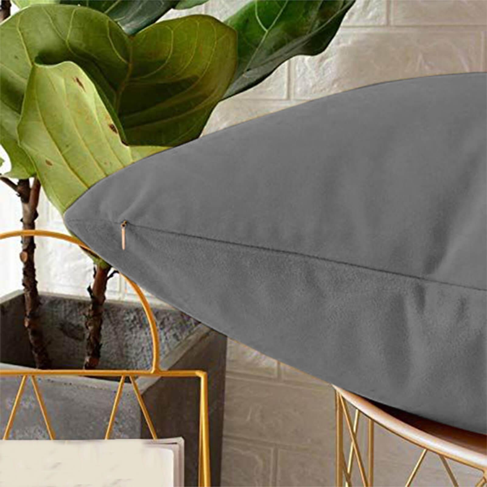 Velvet 2-Piece Filled Cushion Set - 45x45 cms-household-cushionsandthrows-filledcushions-decorativecushions-image-3