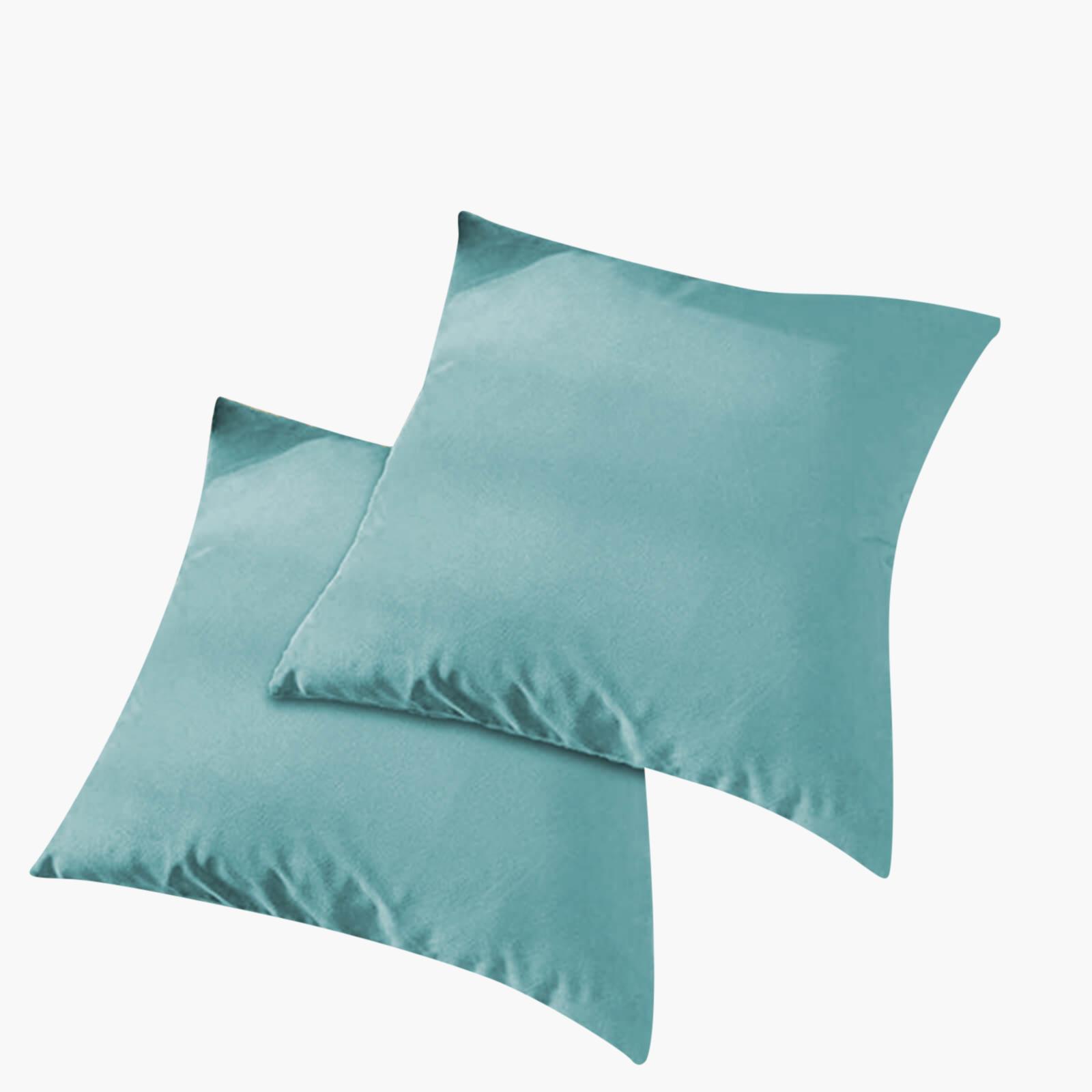 Velvet 2-Piece Filled Cushion Set - 45x45 cms-household-cushionsandthrows-filledcushions-decorativecushions-image-2
