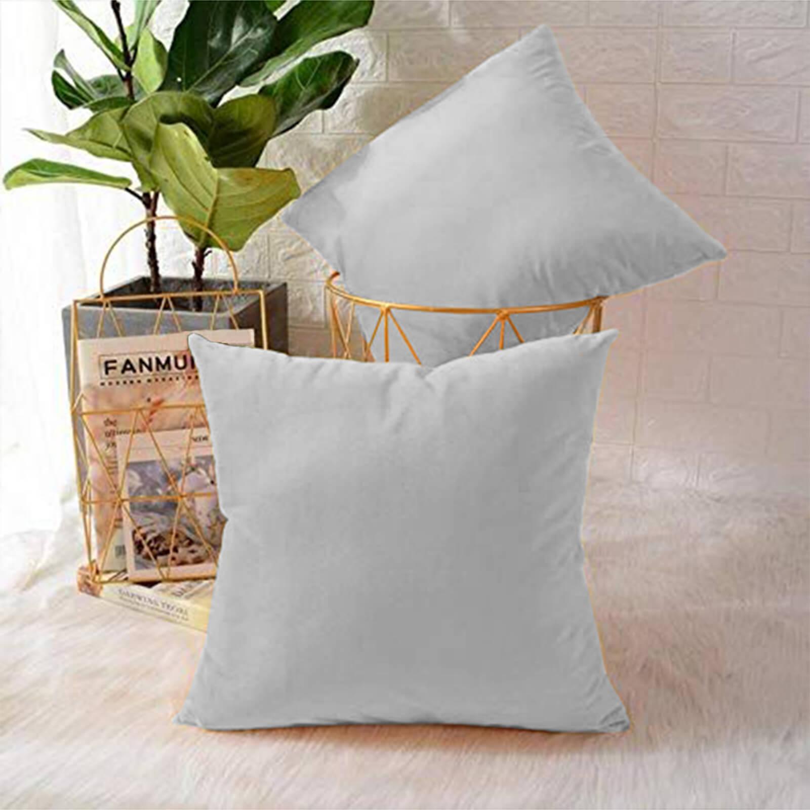Velvet 2-Piece Filled Cushion Set - 45x45 cms-household-cushionsandthrows-filledcushions-decorativecushions-image-1