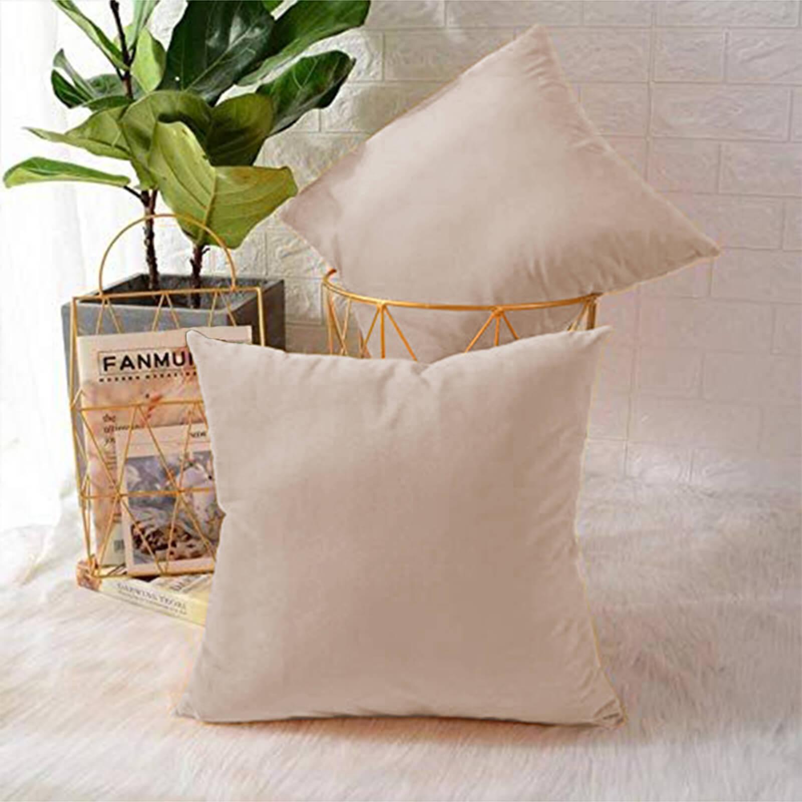 Velvet 2-Piece Filled Cushion Set - 45x45 cms-household-cushionsandthrows-filledcushions-decorativecushions-image-1
