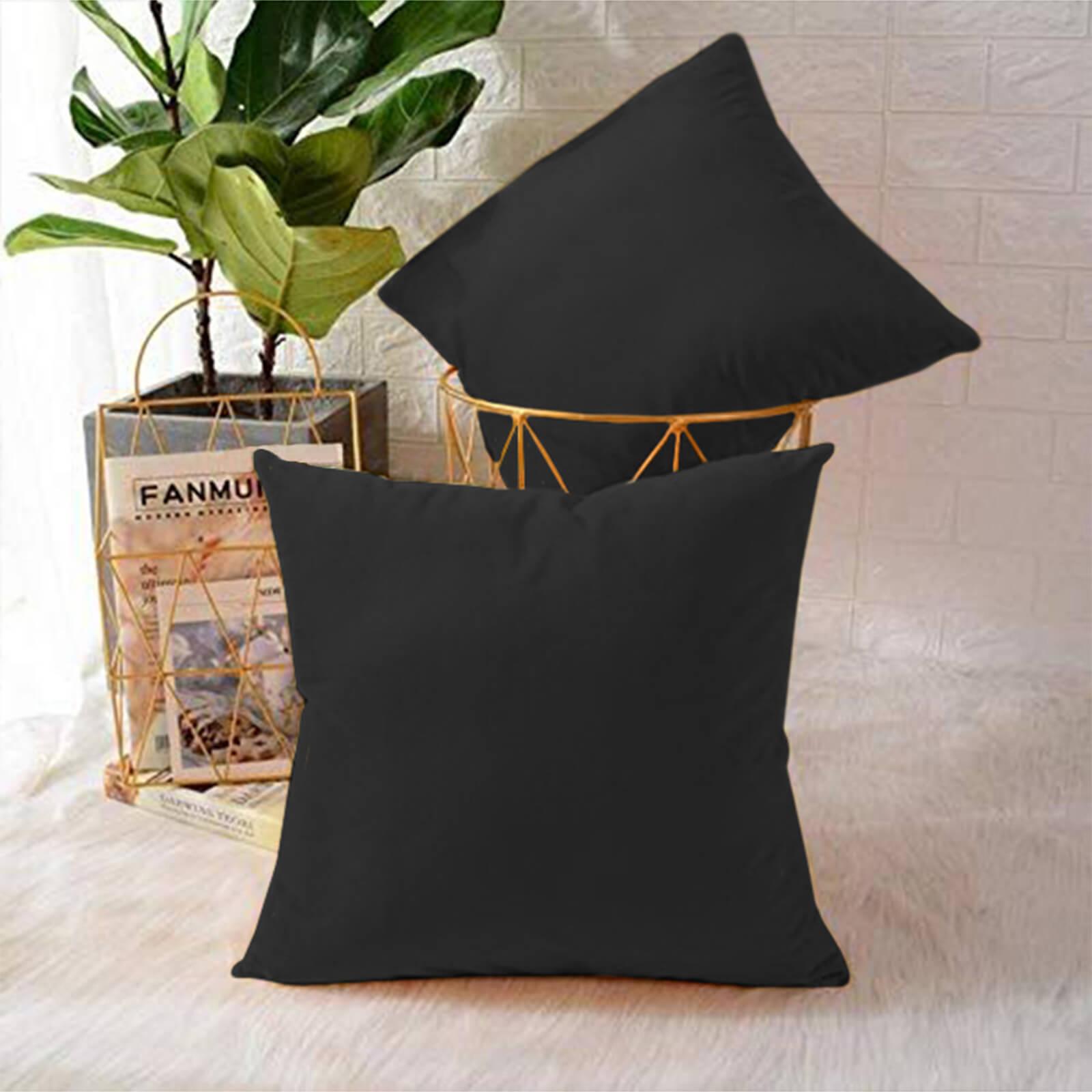 Velvet 2-Piece Filled Cushion Set - 45x45 cms-household-cushionsandthrows-filledcushions-decorativecushions-image-1