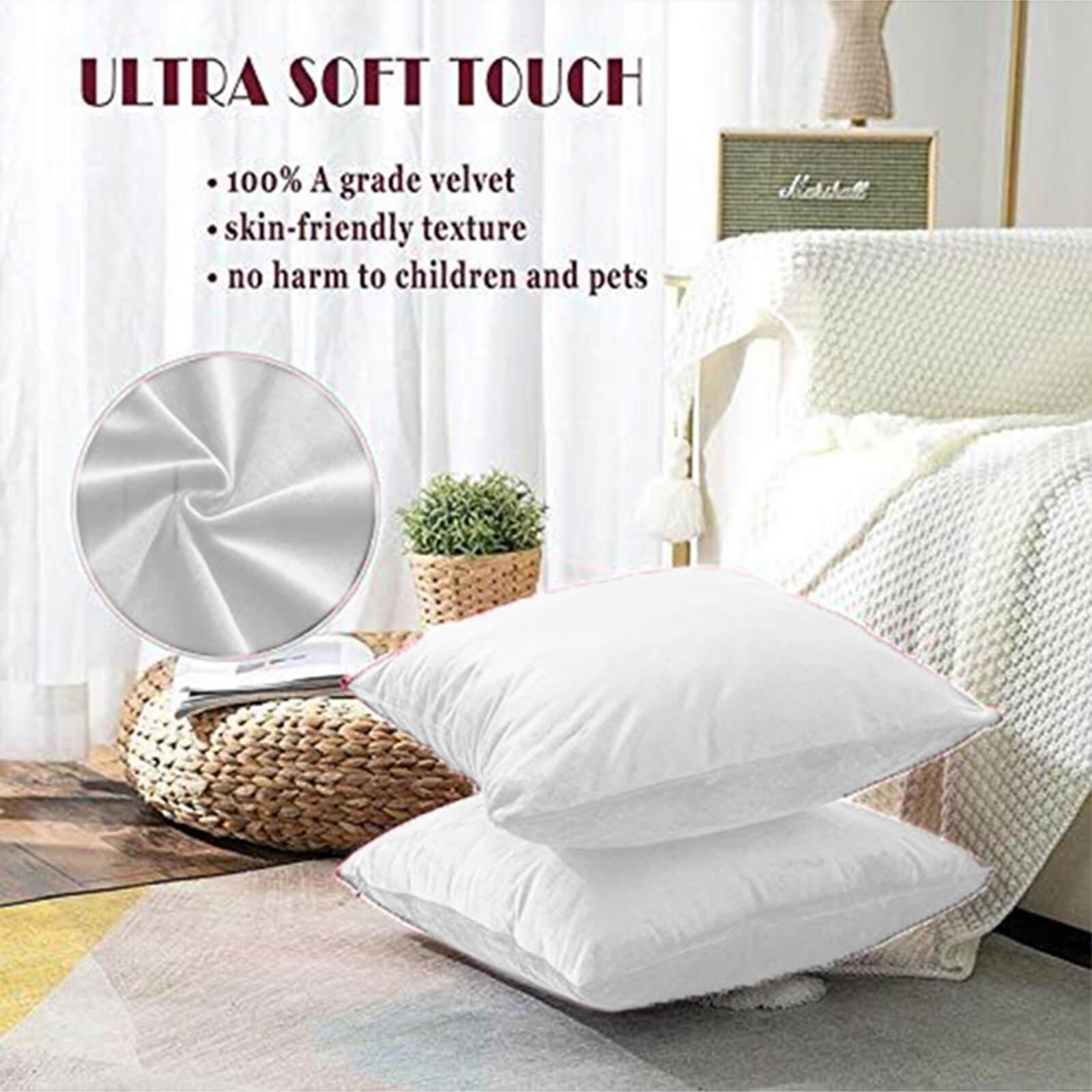 Velvet 2-Piece Filled Cushion Set - 65x65 cms-household-cushionsandthrows-filledcushions-decorativecushions-image-2