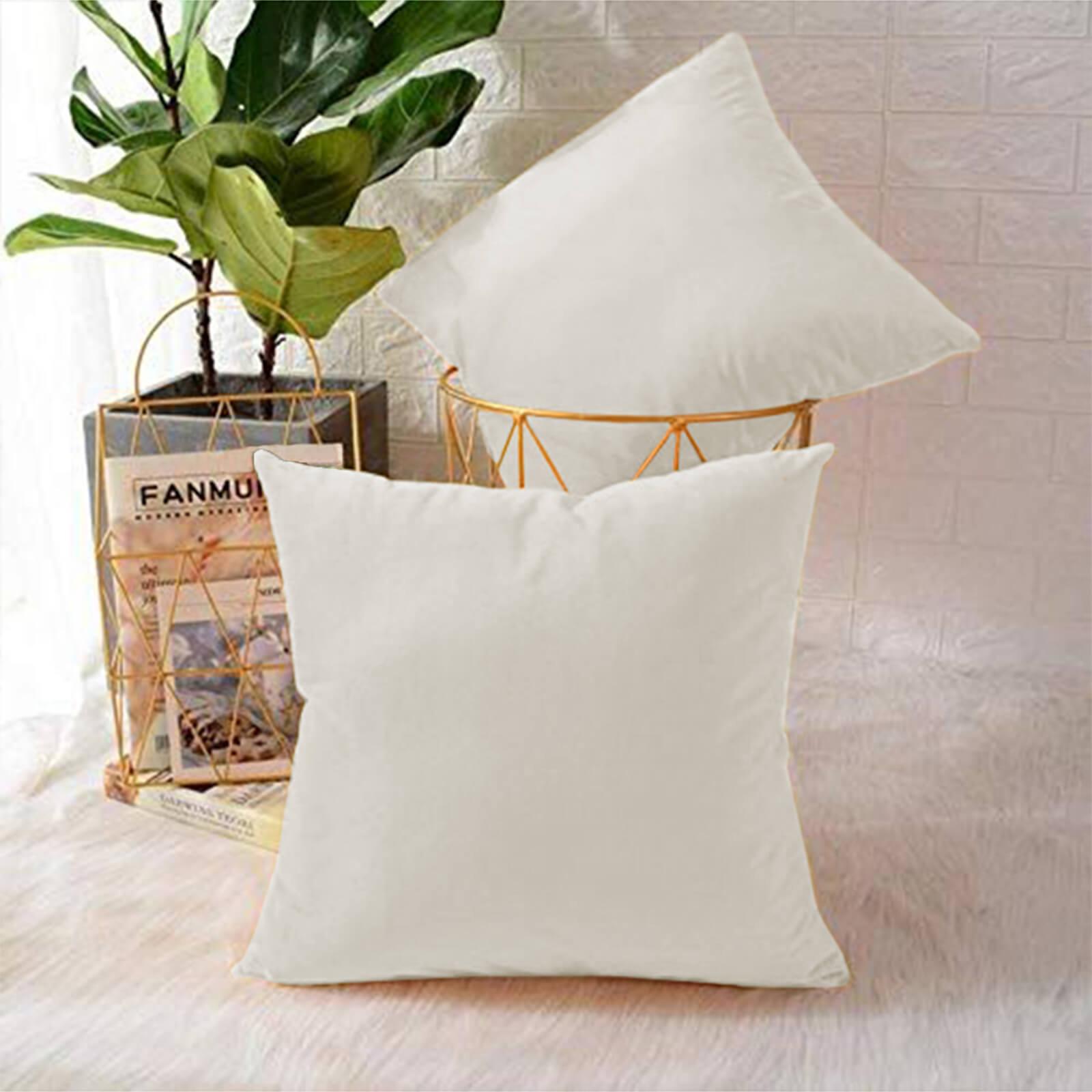 Velvet 2-Piece Filled Cushion Set - 65x65 cms-household-cushionsandthrows-filledcushions-decorativecushions-image-1