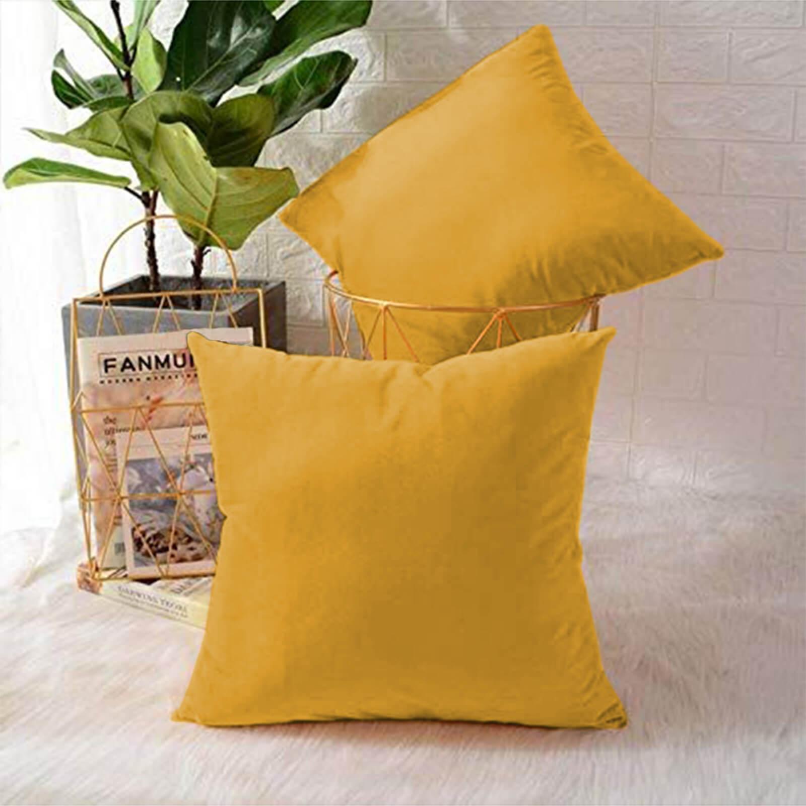 Velvet 2-Piece Filled Cushion Set - 65x65 cms-household-cushionsandthrows-filledcushions-decorativecushions-image-1