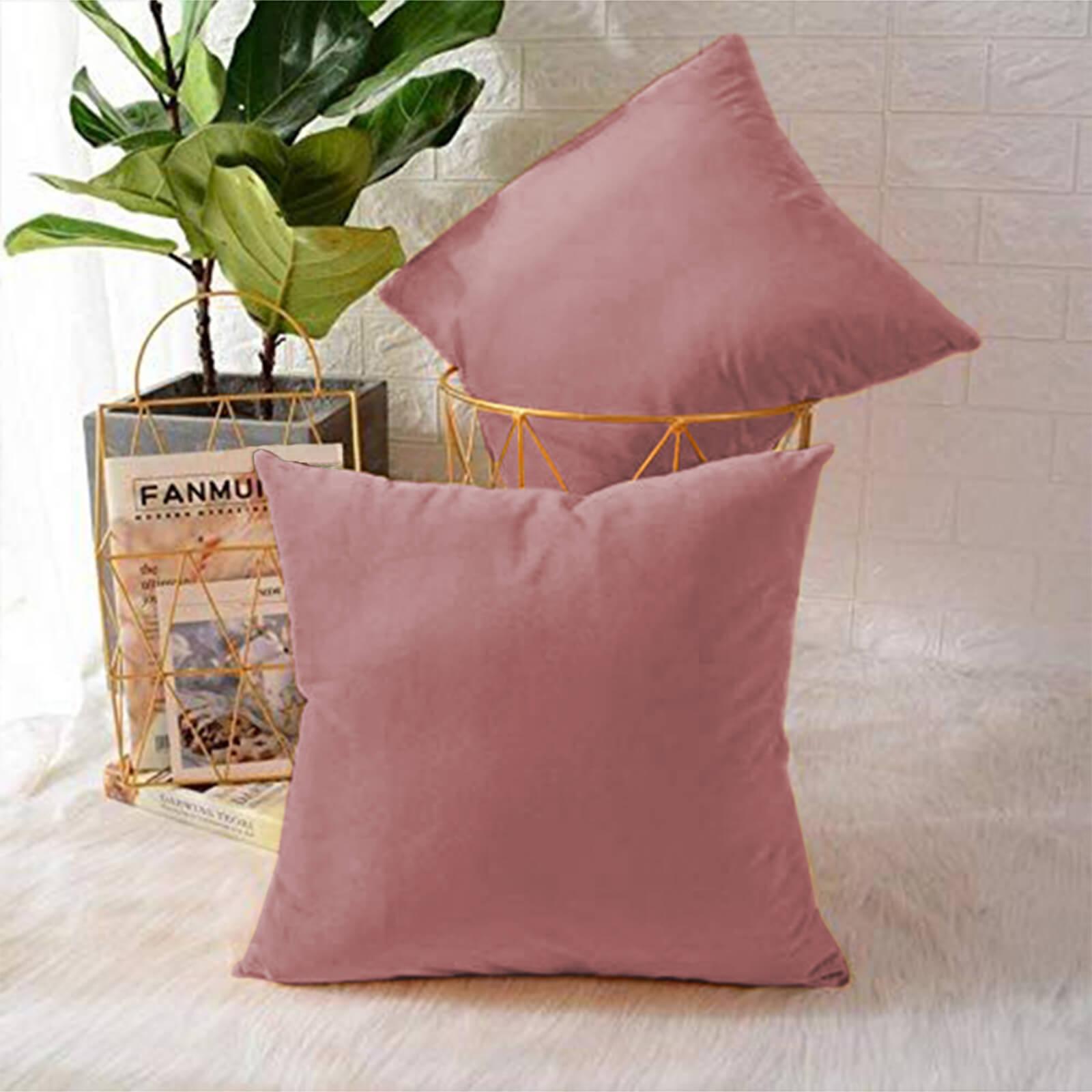 Velvet 2-Piece Decorative Cushion Set - 65x65 cms-household-cushionsandthrows-filledcushions-decorativecushions-image-1
