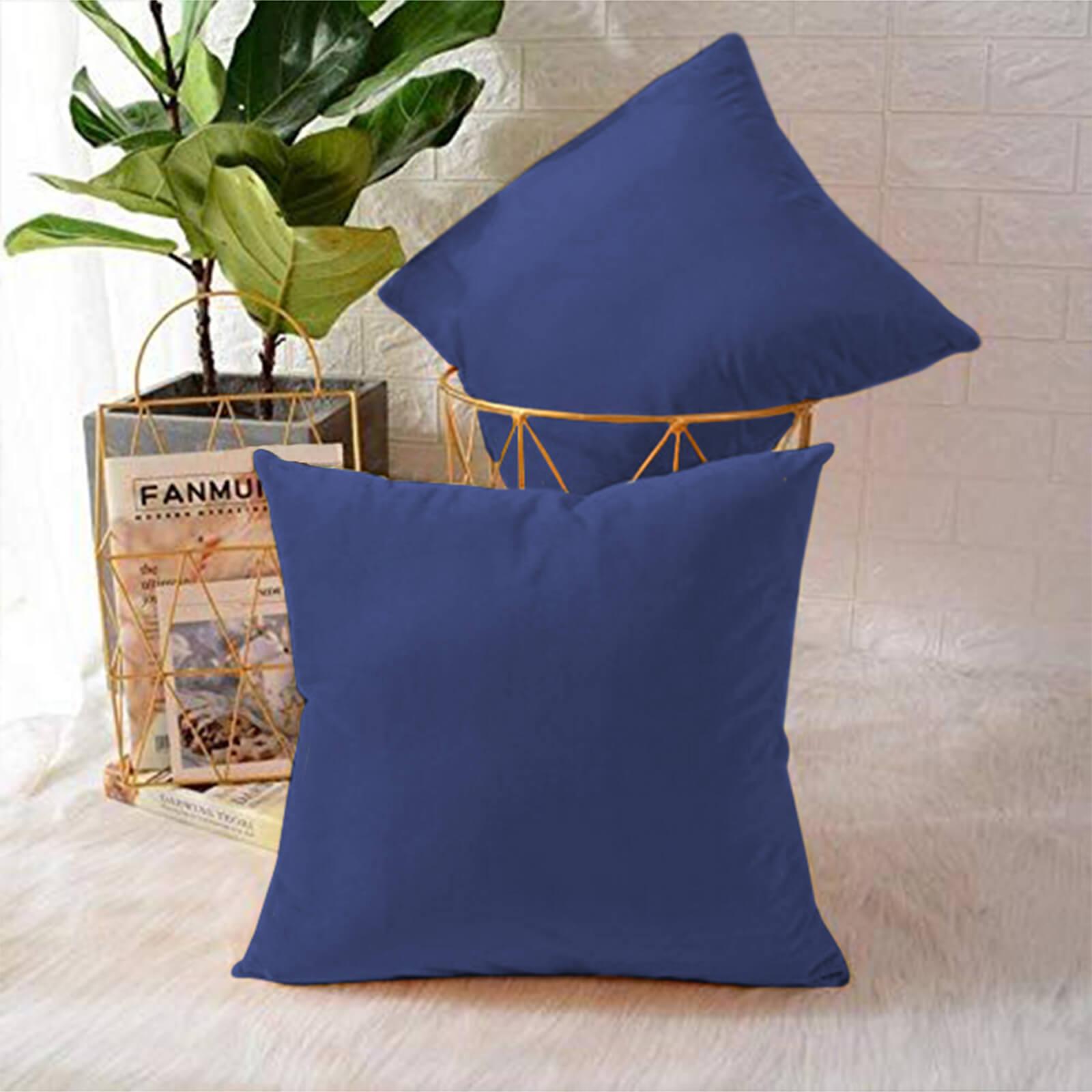 Velvet 2-Piece Decorative Cushion Set - 65x65 cms-household-cushionsandthrows-filledcushions-decorativecushions-image-1