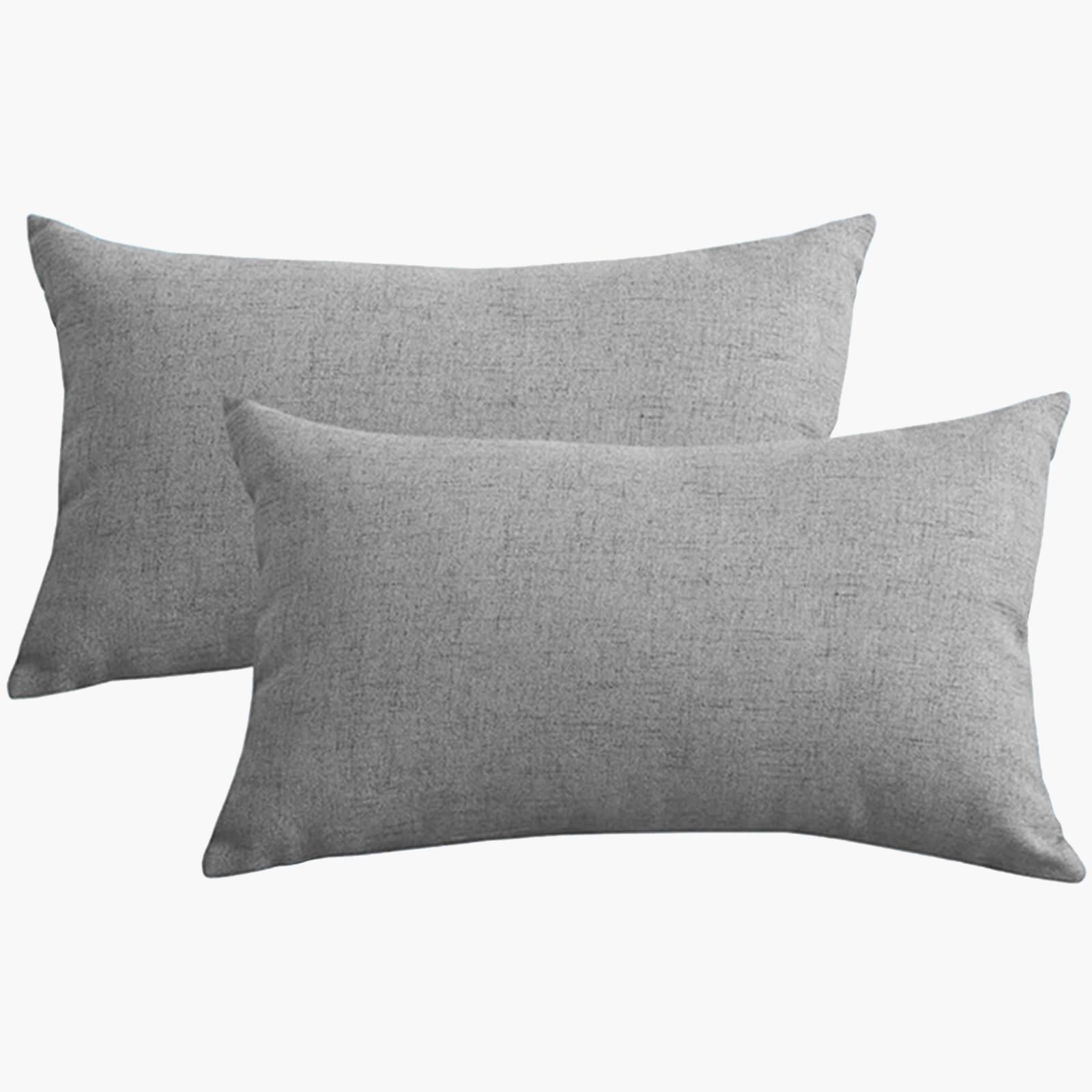 Decorative 2-Piece Linen Cushion Set - 50x30 cms-household-cushionsandthrows-filledcushions-decorativecushions-image-2