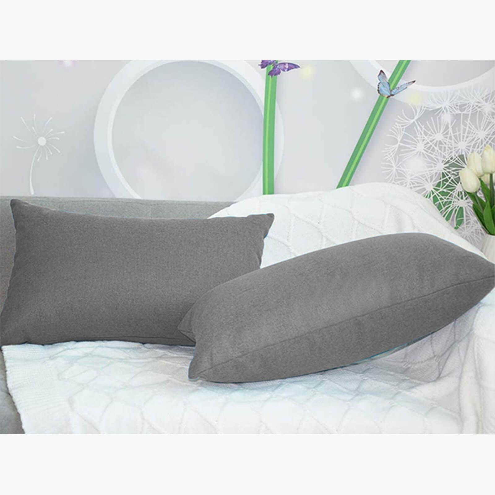 Decorative 2-Piece Linen Cushion Set - 50x30 cms-household-cushionsandthrows-filledcushions-decorativecushions-image-3
