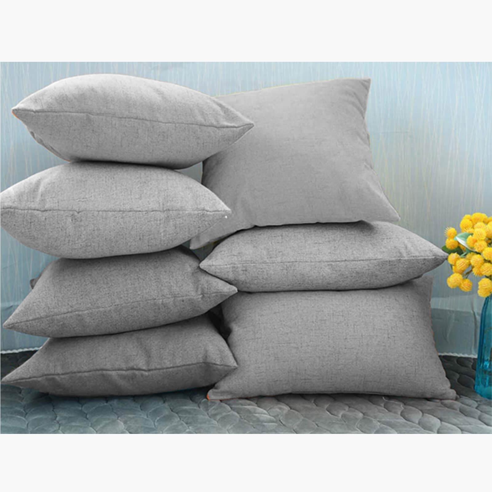 Decorative 2-Piece Linen Cushion Set - 50x30 cms-household-cushionsandthrows-filledcushions-decorativecushions-image-4