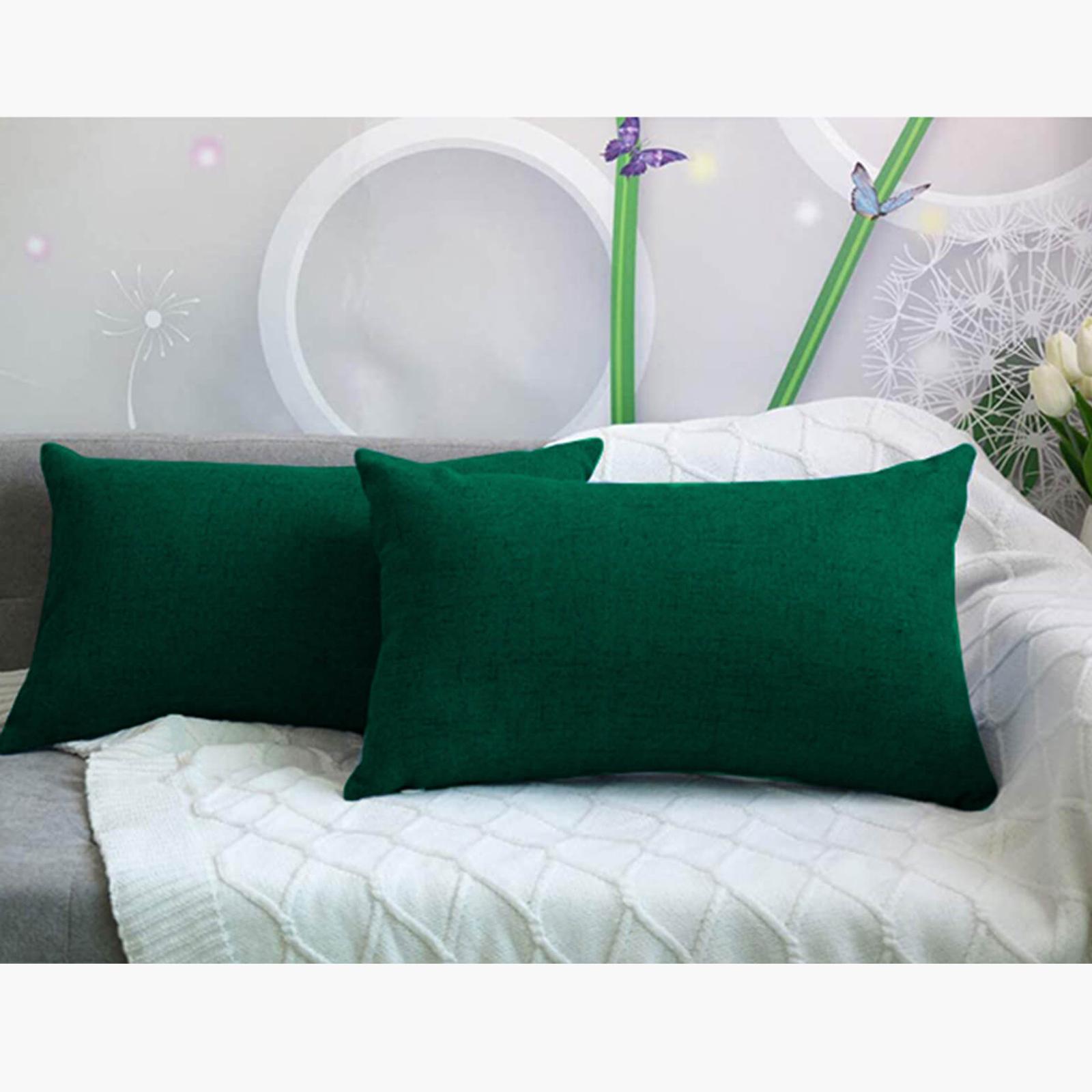Decorative 2-Piece Linen Cushion Set - 50x30 cms-household-cushionsandthrows-filledcushions-decorativecushions-image-1