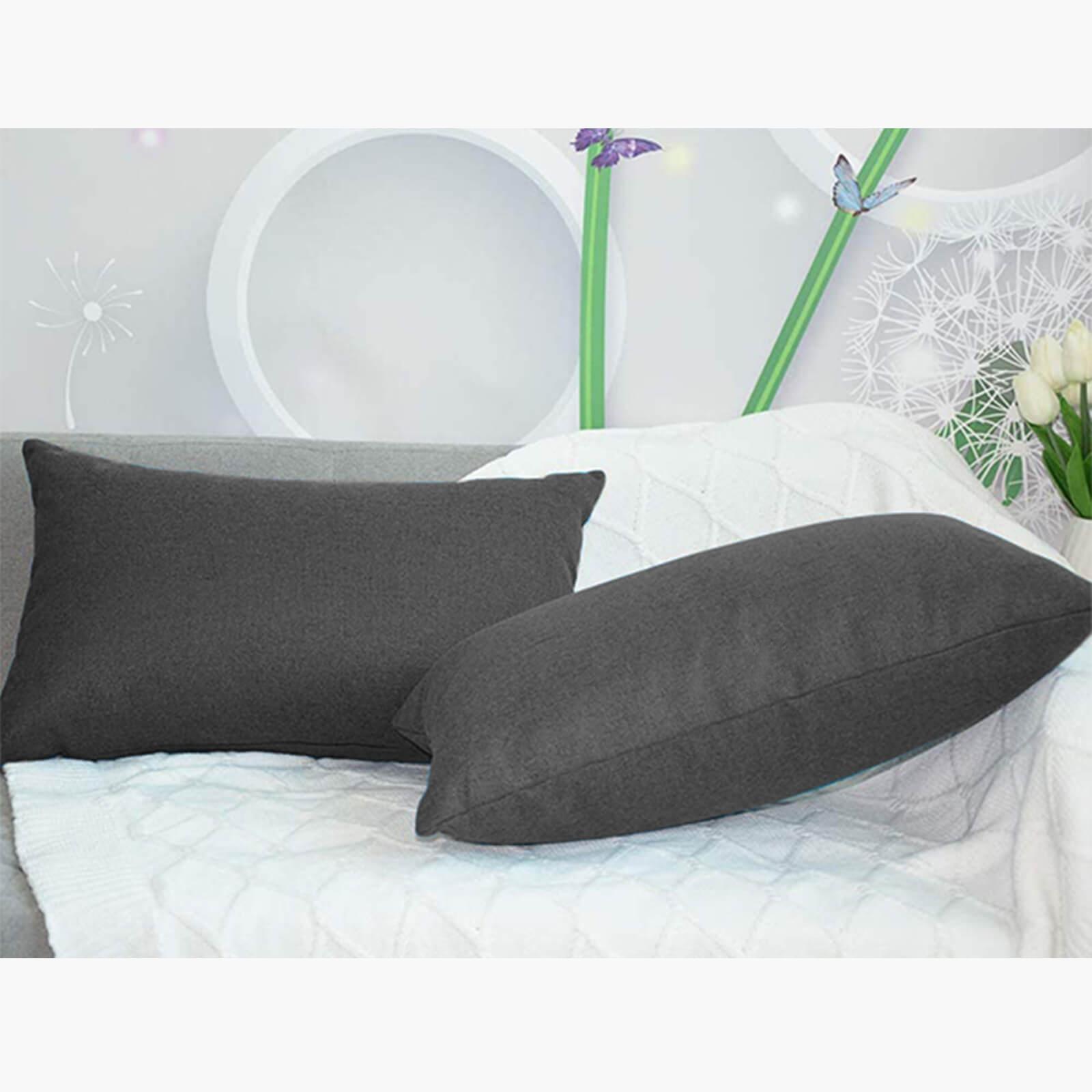 Decorative 2-Piece Linen Cushion Set - 50x30 cms-household-cushionsandthrows-filledcushions-decorativecushions-image-3