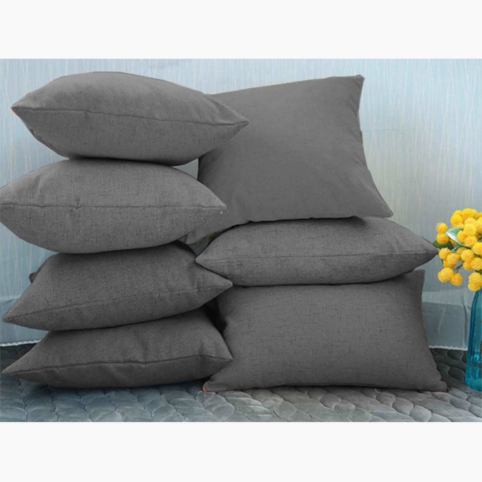 Decorative 2-Piece Linen Cushion Set - 50x30 cms-household-cushionsandthrows-filledcushions-decorativecushions-image-4