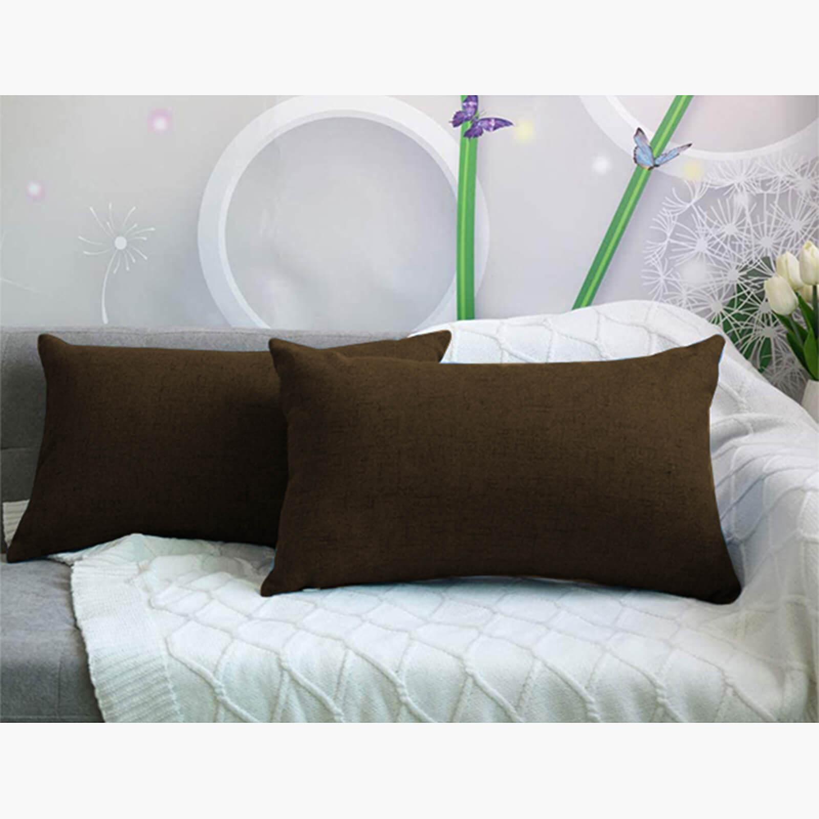Decorative 2-Piece Linen Cushion Set - 50x30 cms-household-cushionsandthrows-filledcushions-decorativecushions-image-1