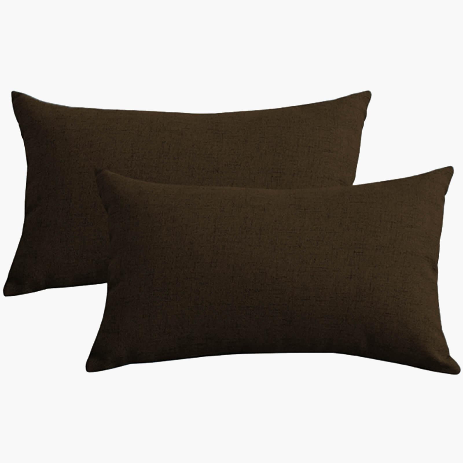 Decorative 2-Piece Linen Cushion Set - 50x30 cms-household-cushionsandthrows-filledcushions-decorativecushions-image-2
