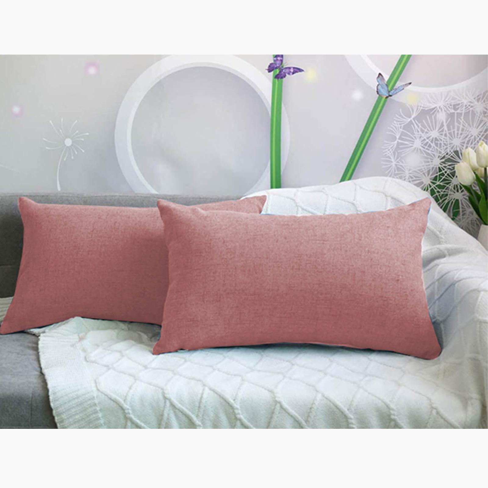 Decorative 2-Piece Linen Cushion Set - 50x30 cms-household-cushionsandthrows-filledcushions-decorativecushions-image-1