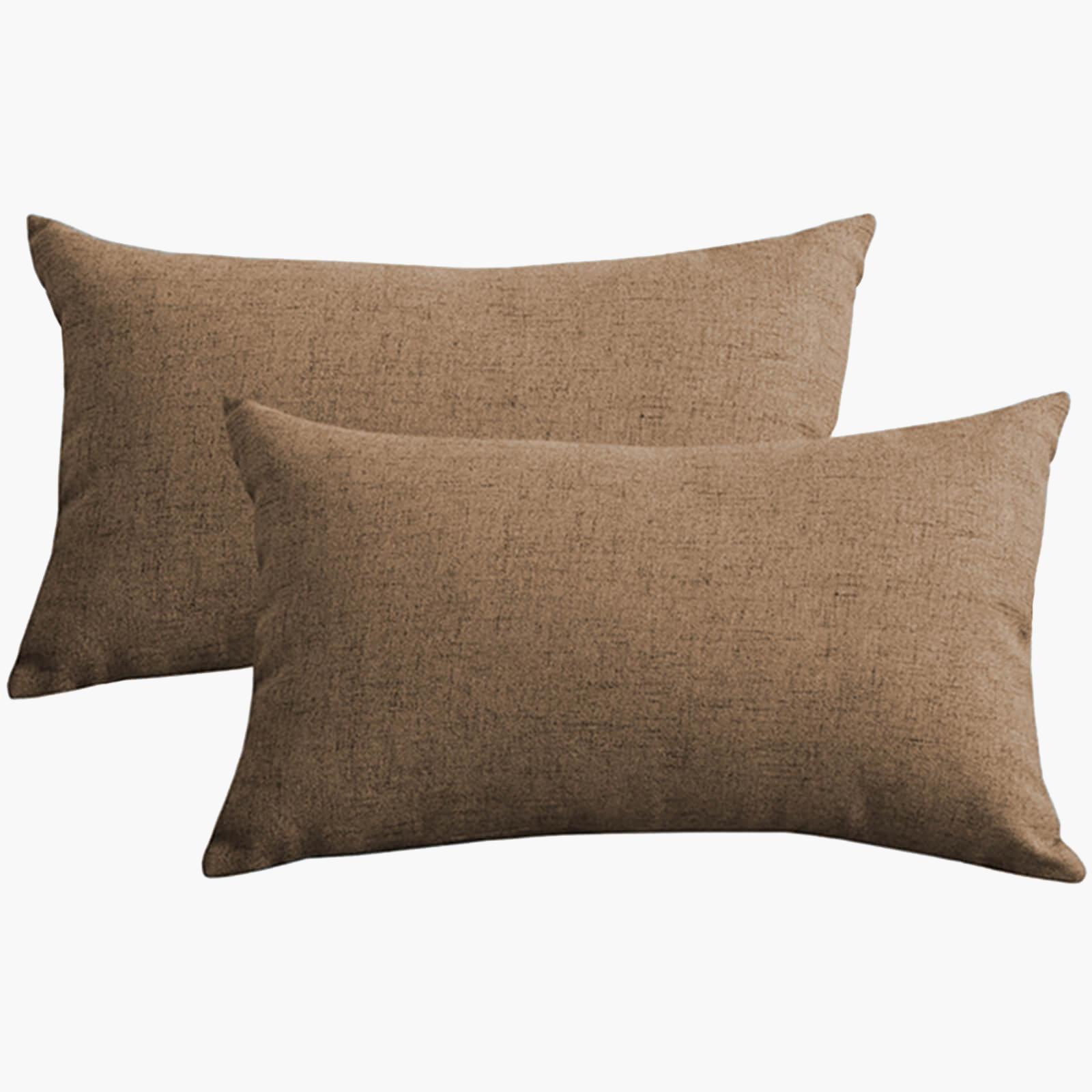 Decorative 2-Piece Linen Cushion Set - 50x30 cms-household-cushionsandthrows-filledcushions-decorativecushions-image-2