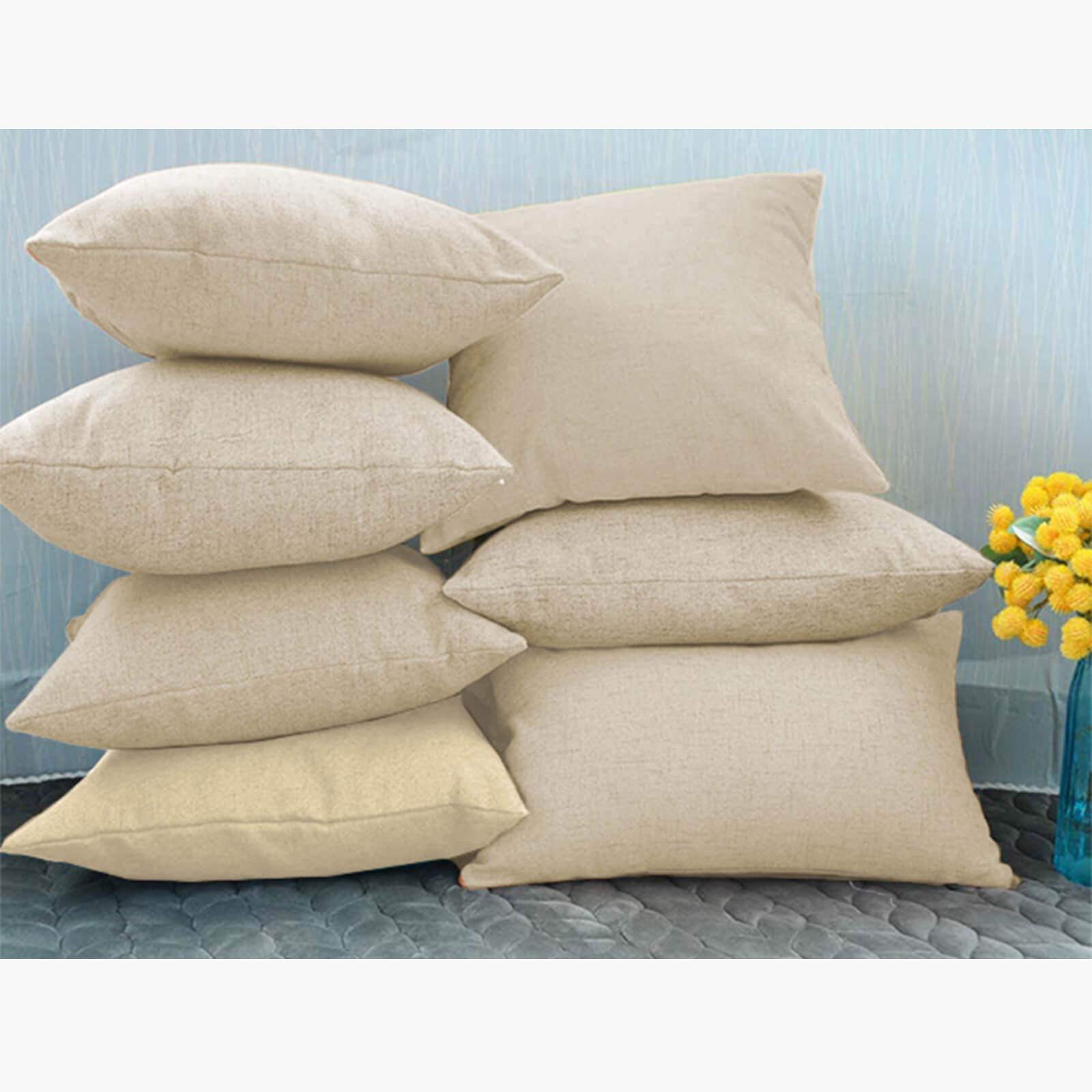 Decorative 2-Piece Linen Cushion Set - 50x30 cms-household-cushionsandthrows-filledcushions-decorativecushions-image-4