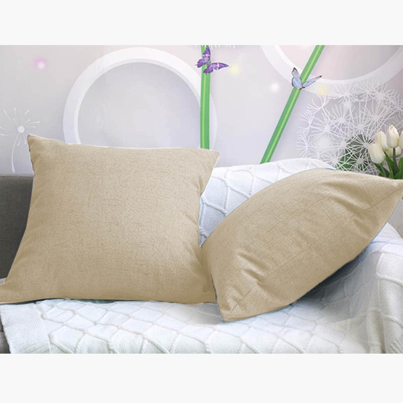 Decorative 2-Piece Linen Cushion Set - 45x45 cms-household-cushionsandthrows-filledcushions-decorativecushions-image-3