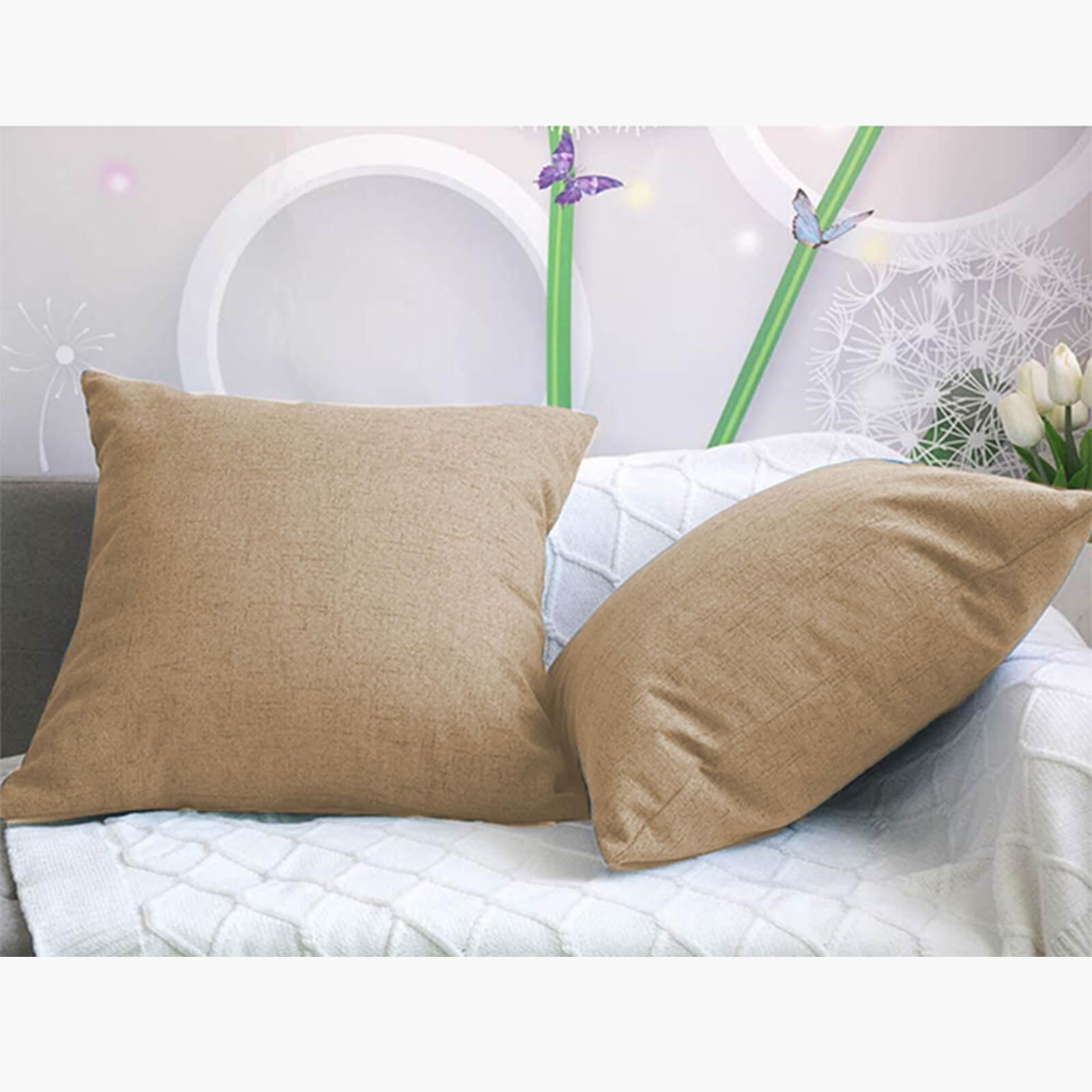Decorative 2-Piece Linen Cushion Set - 45x45 cms-household-cushionsandthrows-filledcushions-decorativecushions-image-3