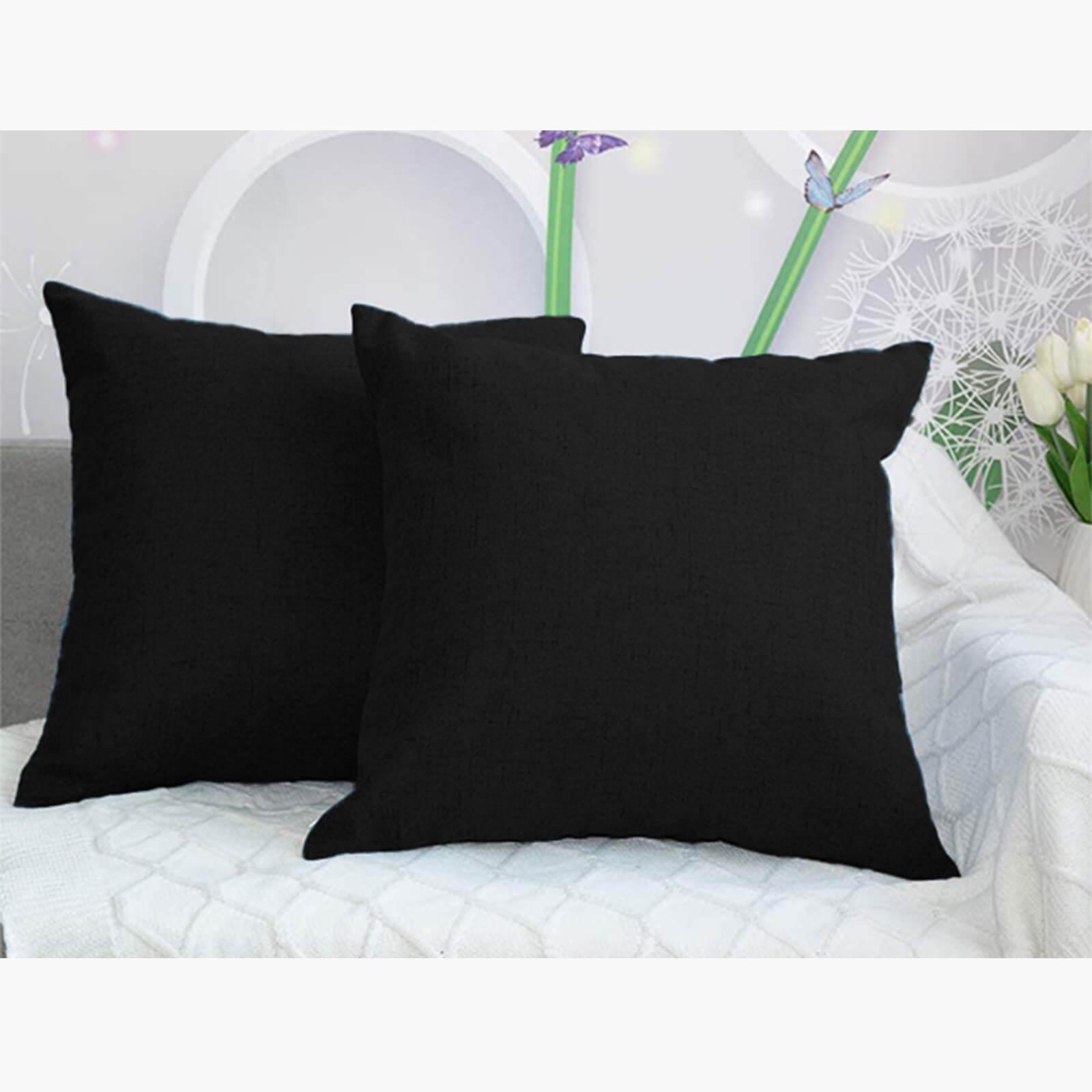 Decorative 2-Piece Linen Cushion Set - 45x45 cms-household-cushionsandthrows-filledcushions-decorativecushions-image-1